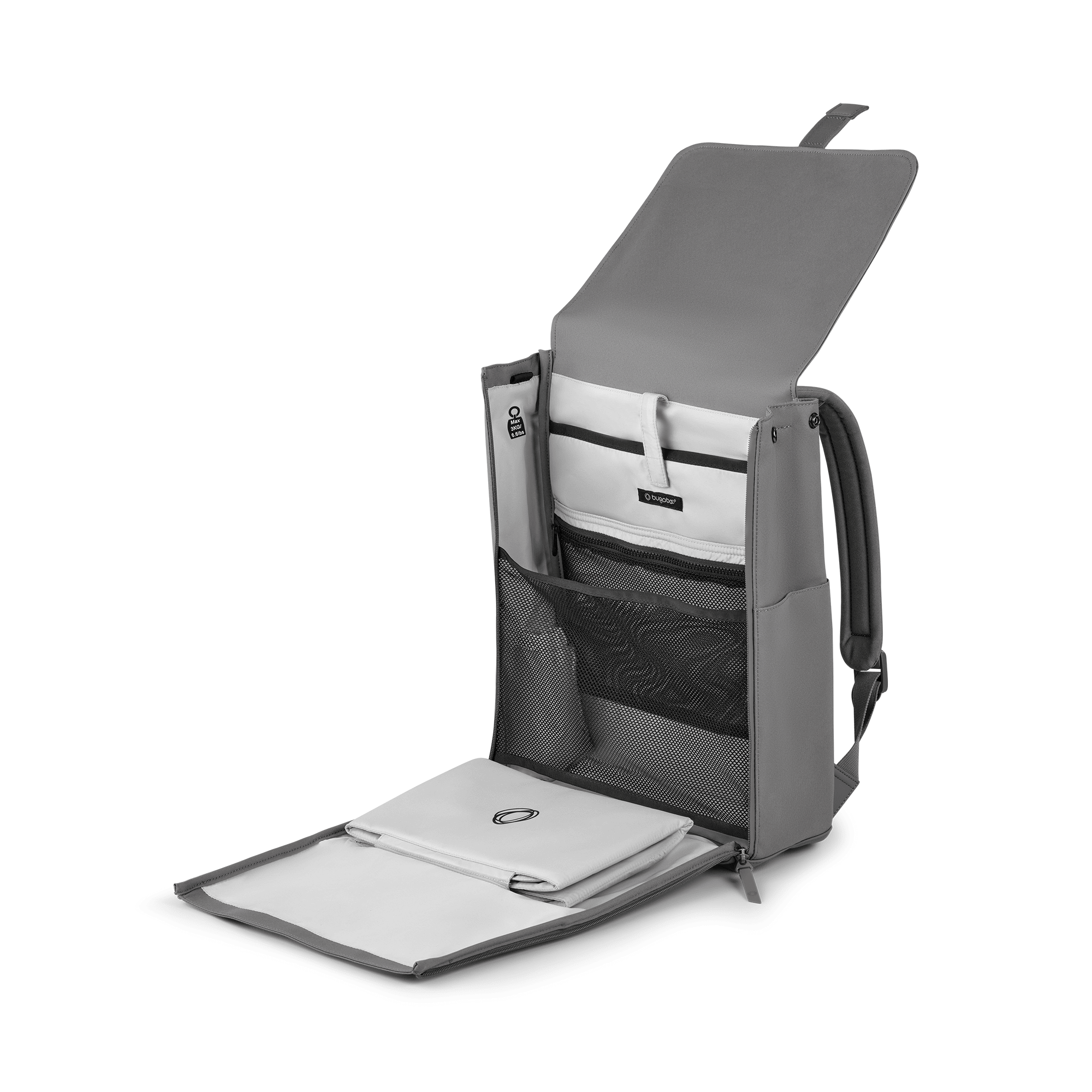 Wickelrucksäcke, bugaboo, Grau – Produktansicht