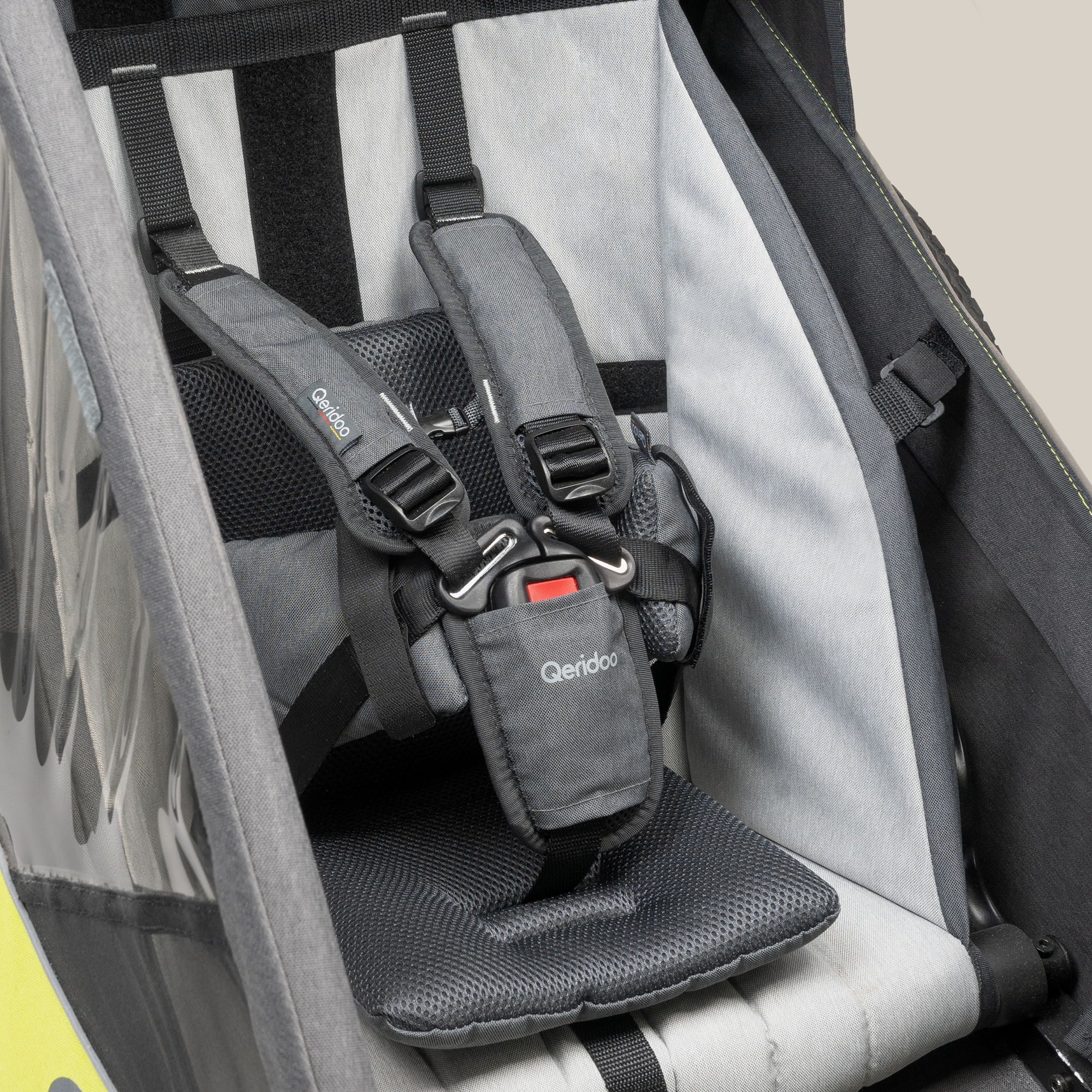Fahrradanhänger Zubehör, Qeridoo, Grau – Produktansicht