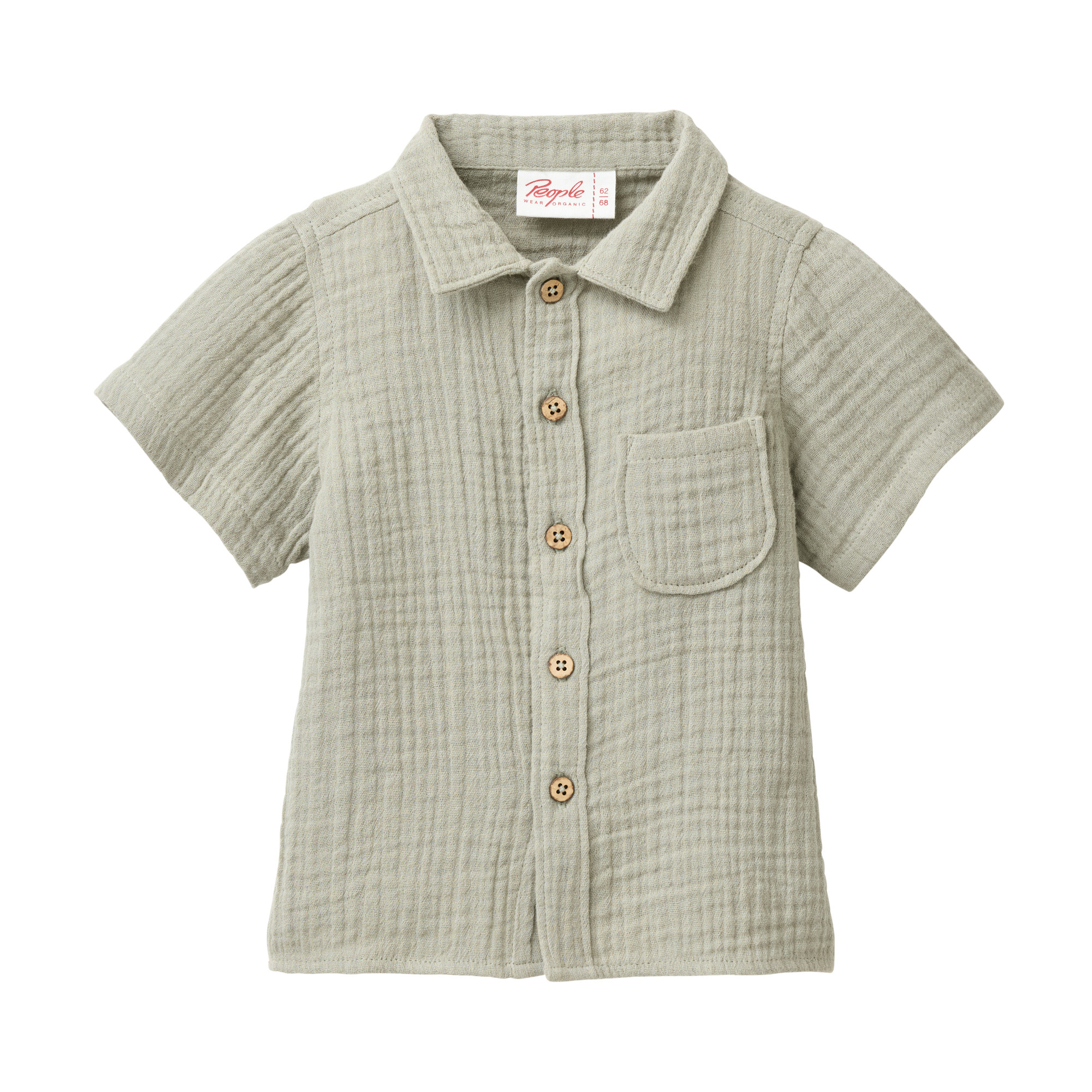 Hemden & Blusen, People Wear Organic, Grün – Produktansicht