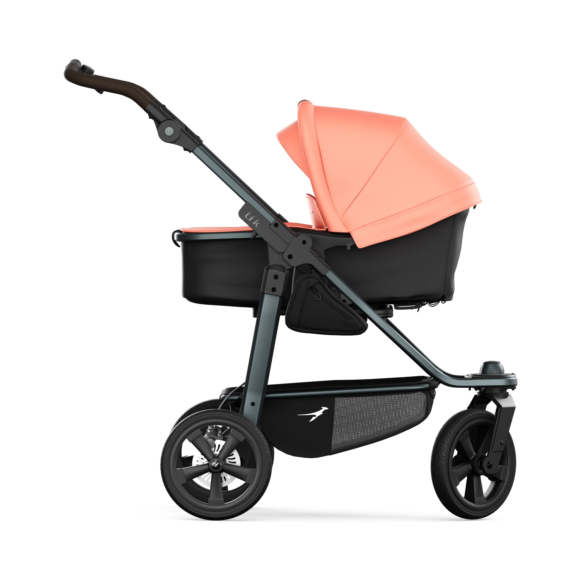 Kombi-Kinderwagen, tfk, Orange – Produktansicht