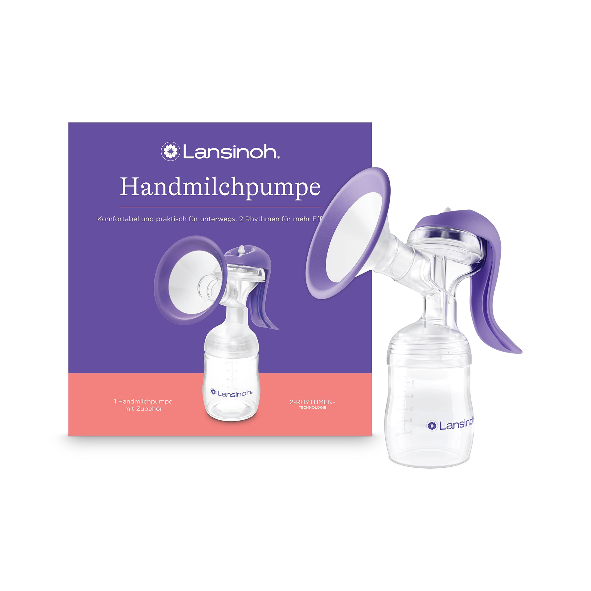 Lansinoh, Transparent – Besonderheit: zwei Pumprhythmen für natürlichen Ablauf