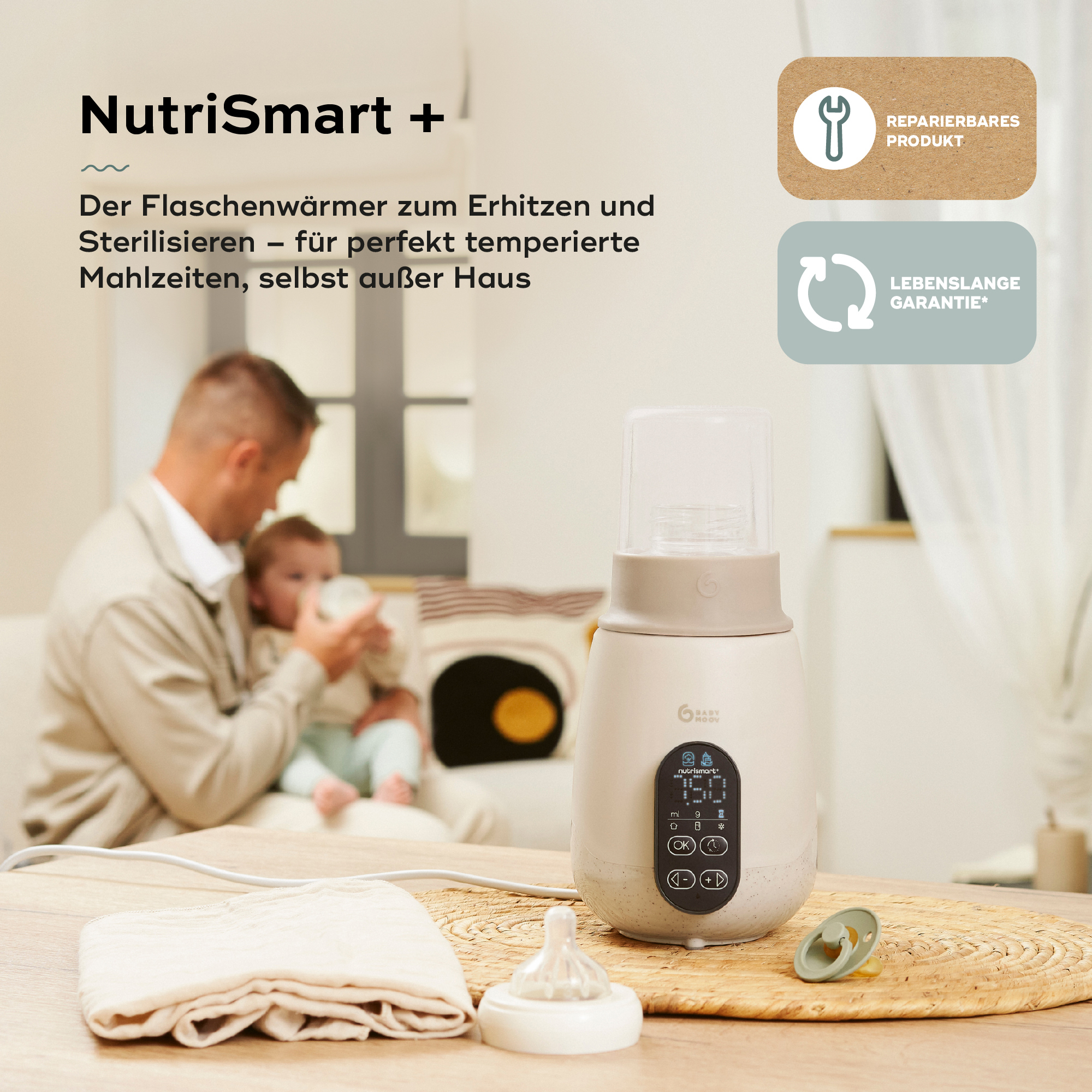 Babykostwärmer, babymoov, Beige – Produktansicht