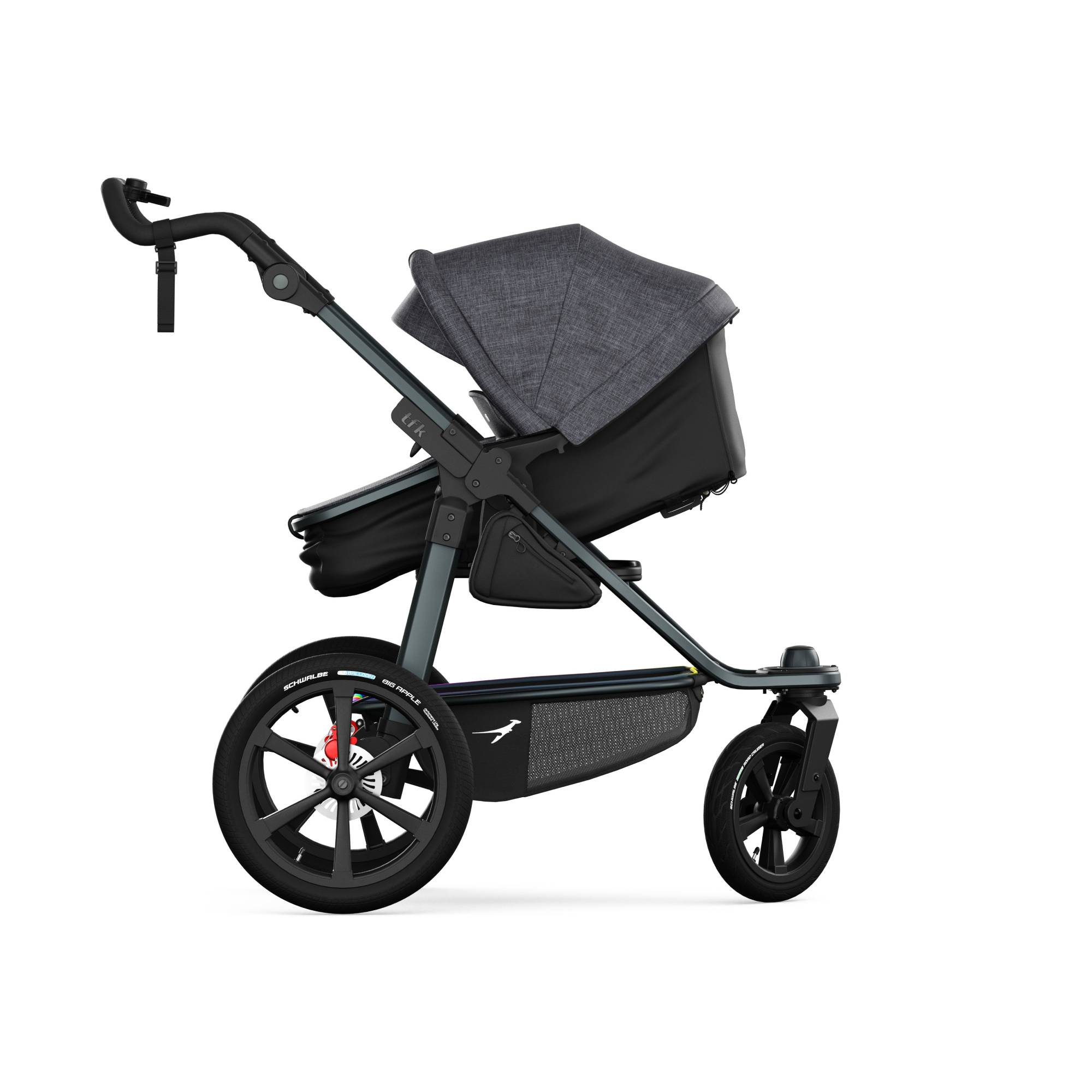 Kombi-Kinderwagen, tfk, Schwarz – Produktansicht