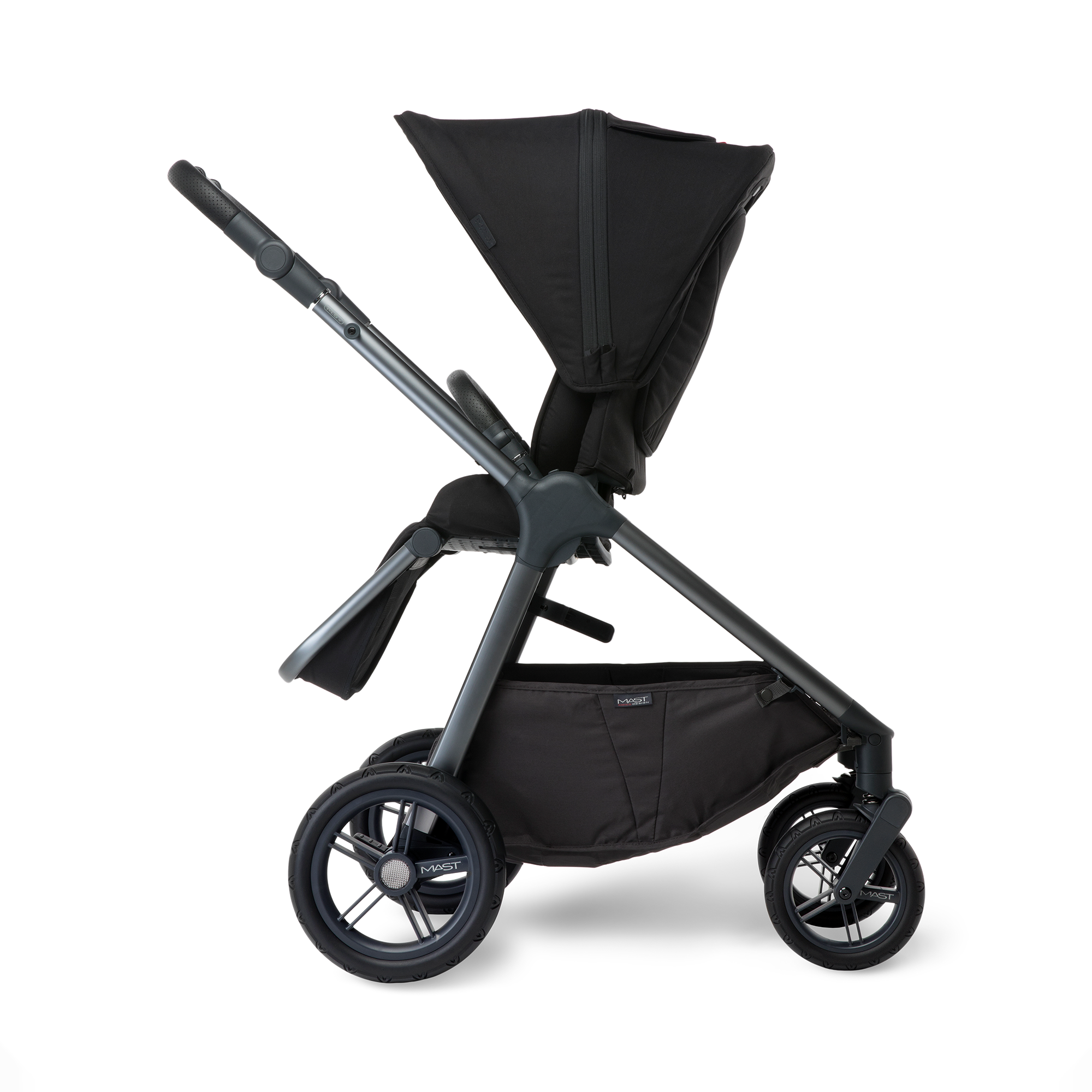 % SALE Kinderwagen, MAST, Schwarz – Produktansicht