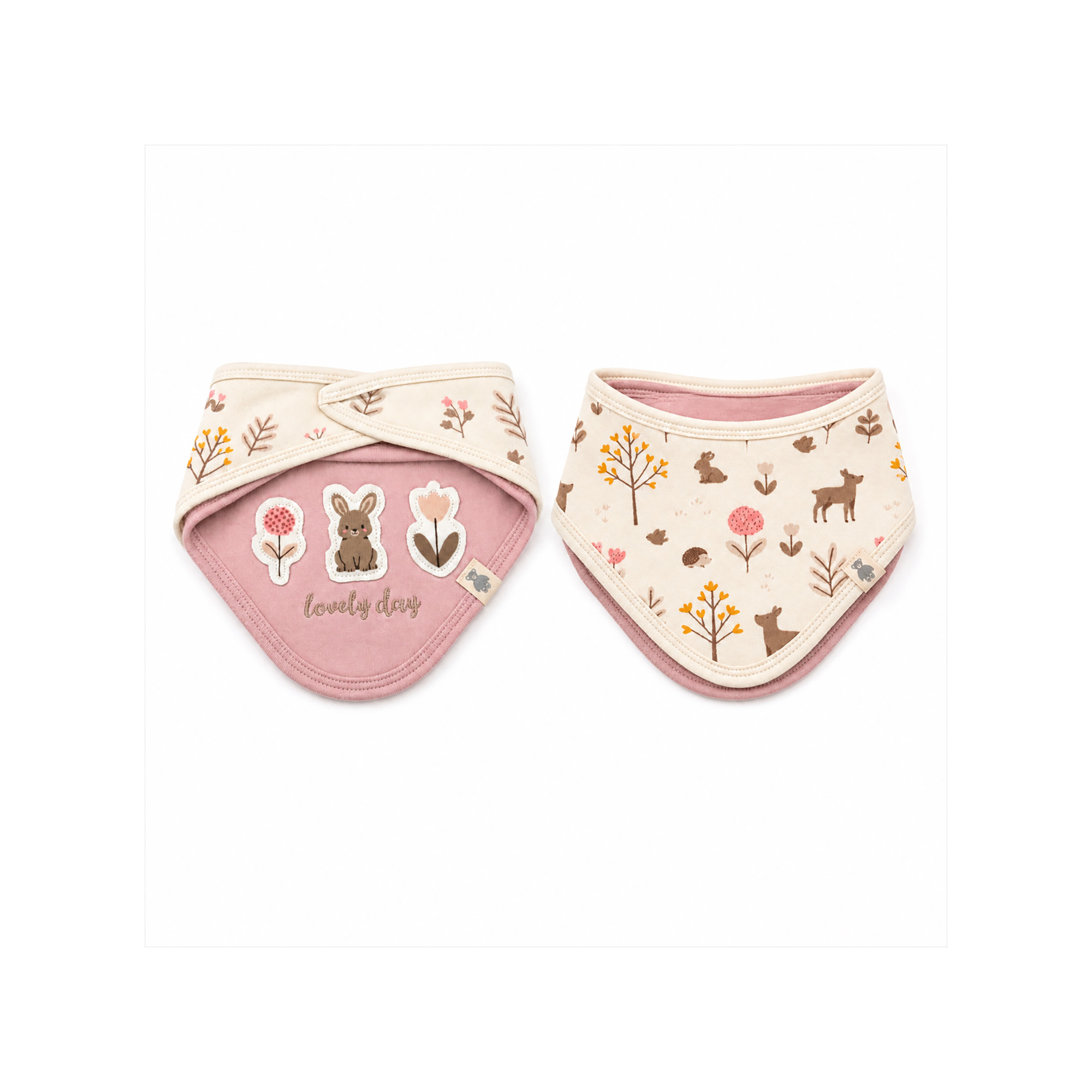 Dreieckstücher & Halstücher, LITTLE, Pink – Besonderheit: aus 100% Baumwolle