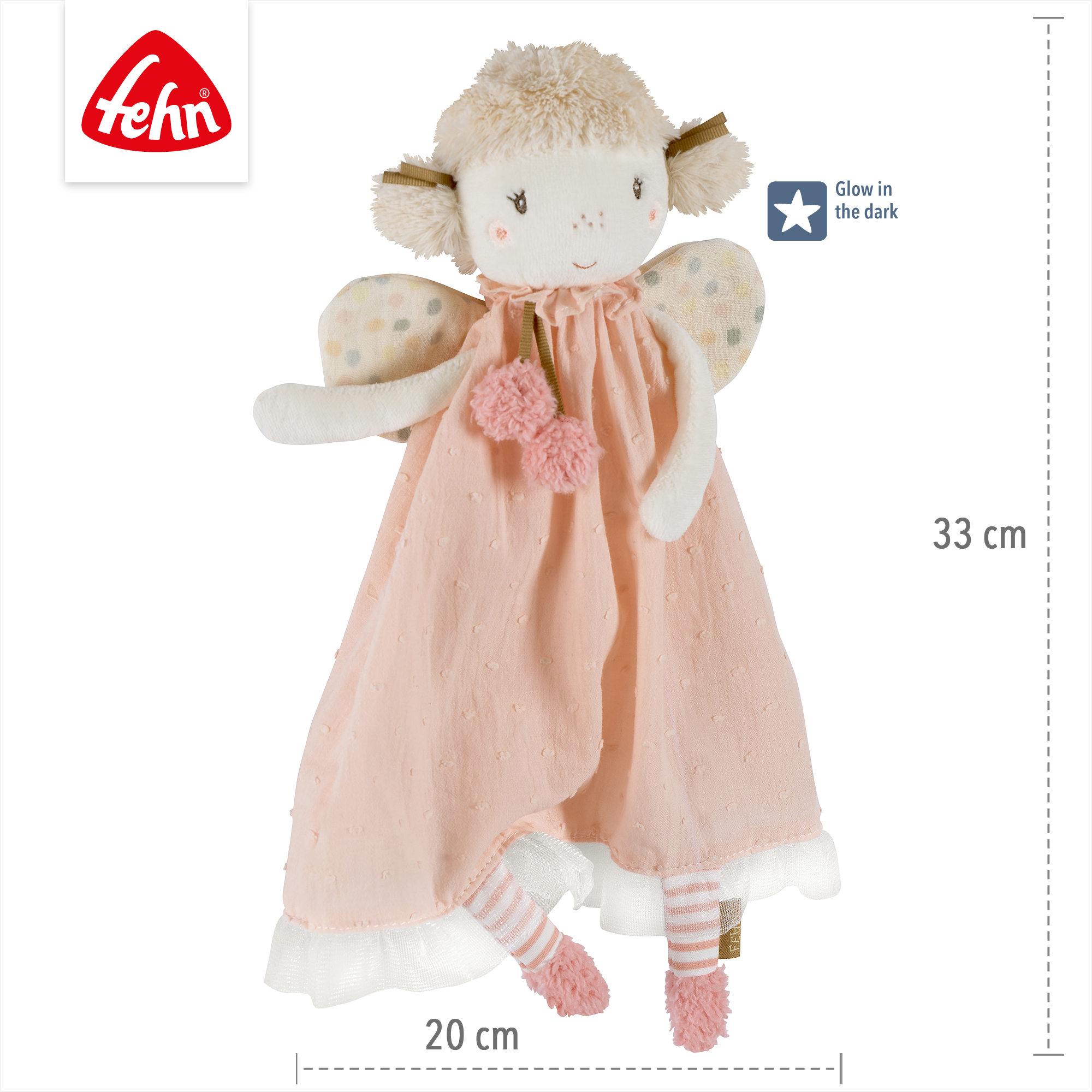 Schmusetücher, fehn, Pink – Produktansicht