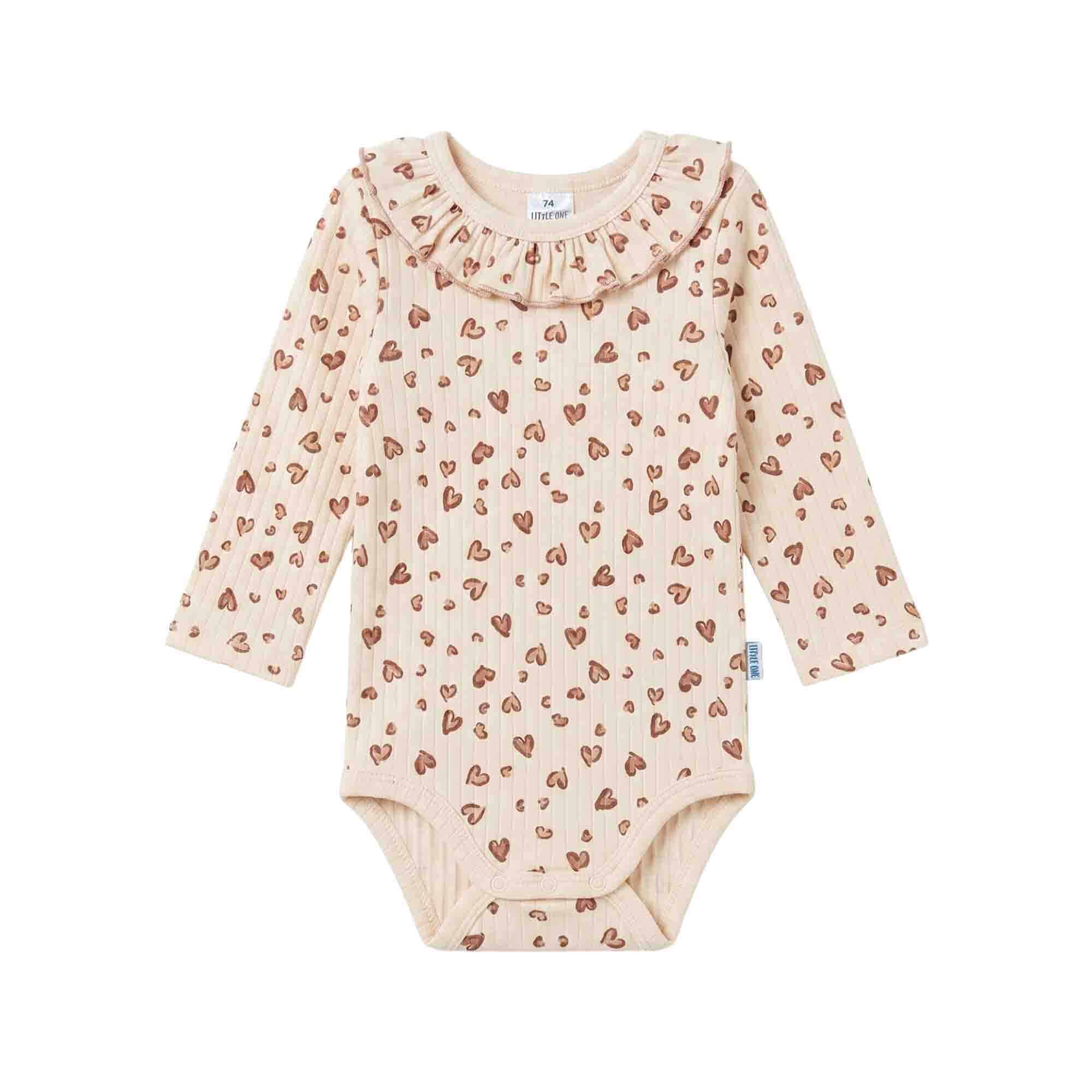 Langarmbodys, LITTLE ONE, Beige – Produktansicht