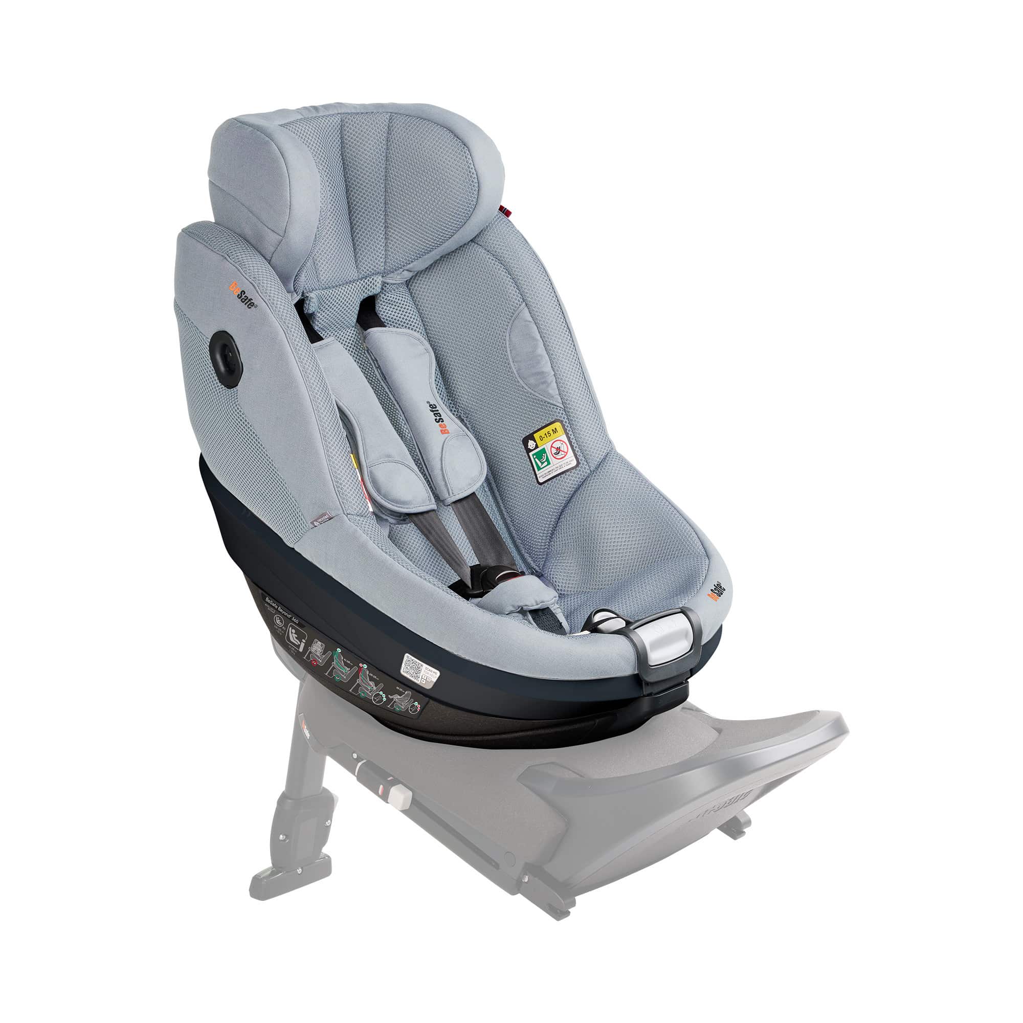 Reboarder 0-18 kg, Gruppe 0+/1, BeSafe, Grau – Produktansicht