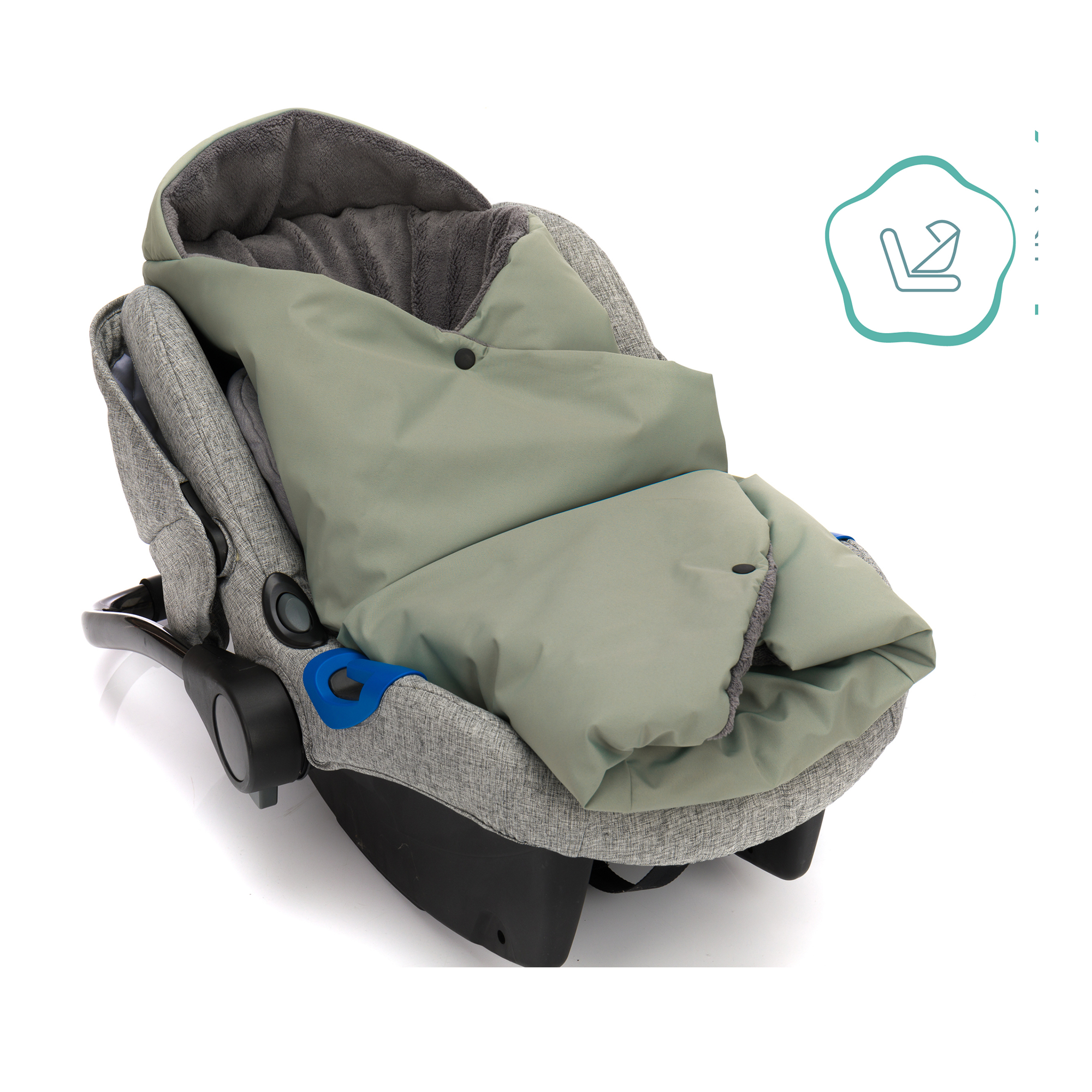 Einschlagdecken & Decken, LITTLE ONE, Grün – Produktansicht