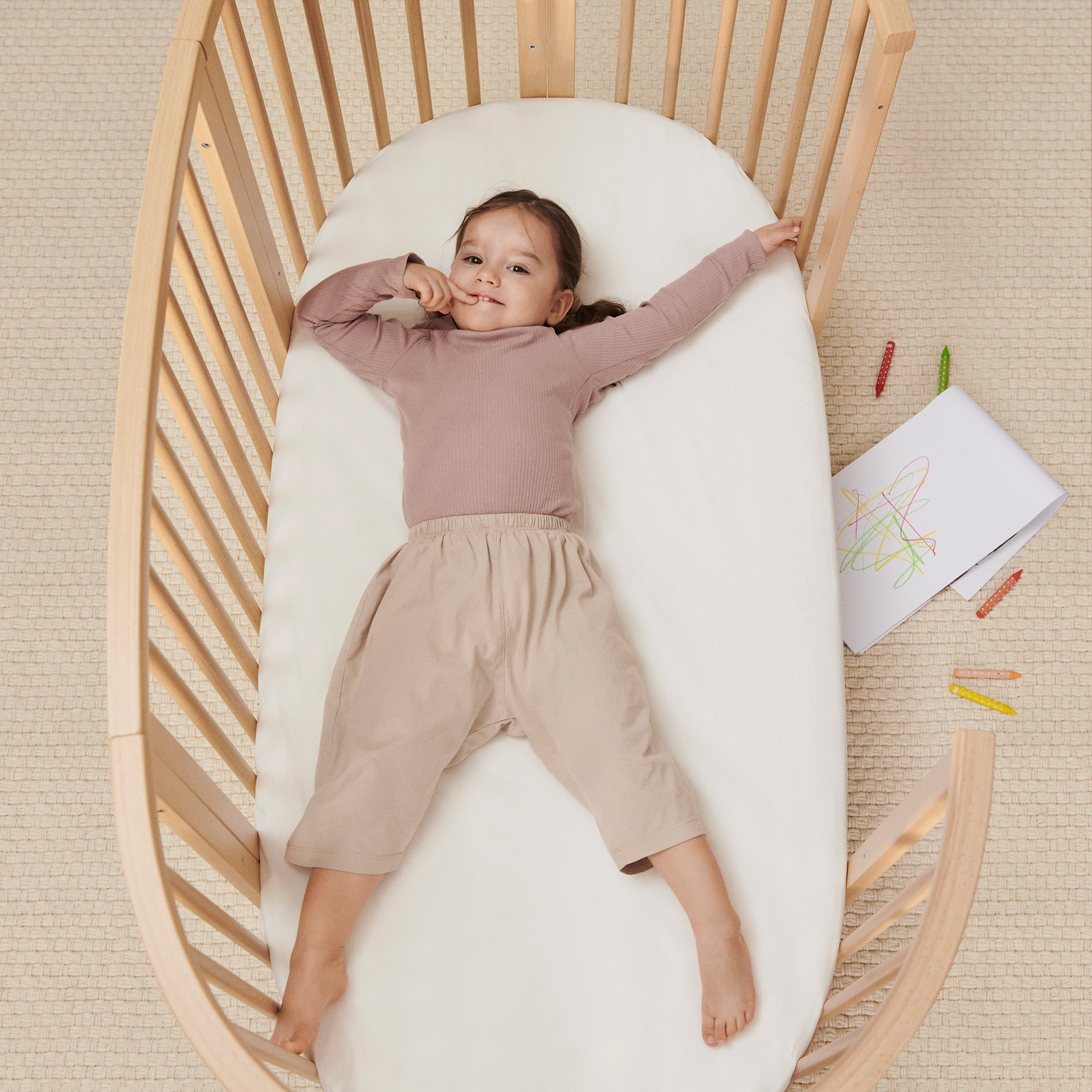 Gitterbetten, STOKKE, Beige – Produktansicht