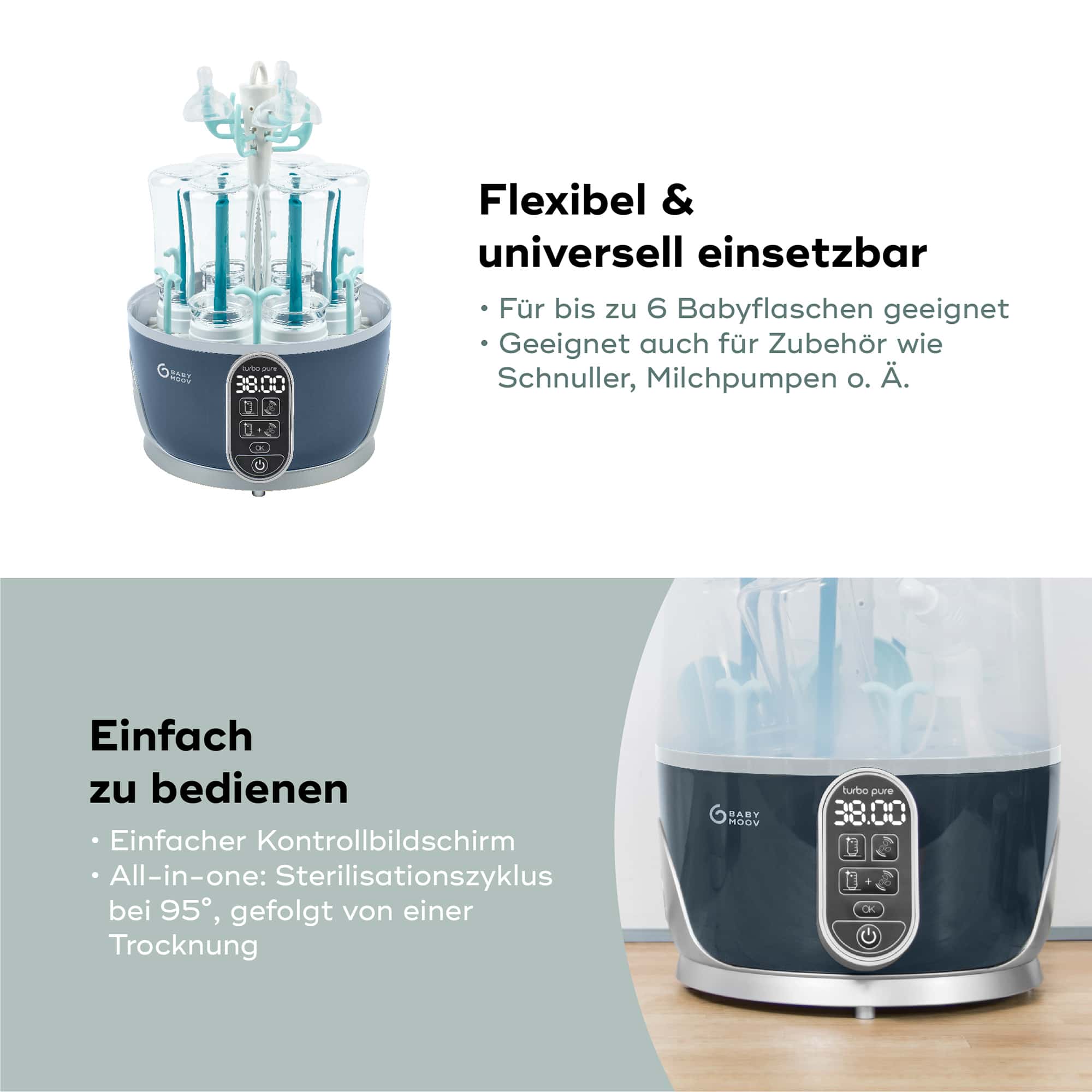 Vaporisatoren, babymoov, Blau – Produktansicht