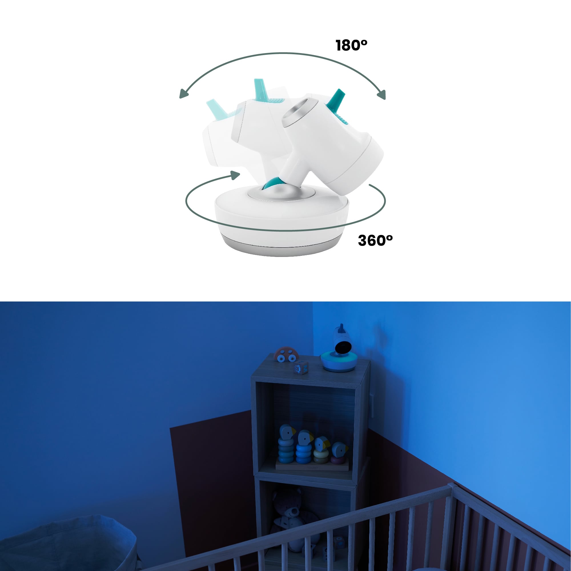 Video Babyphone, babymoov, Weiß – Produktansicht
