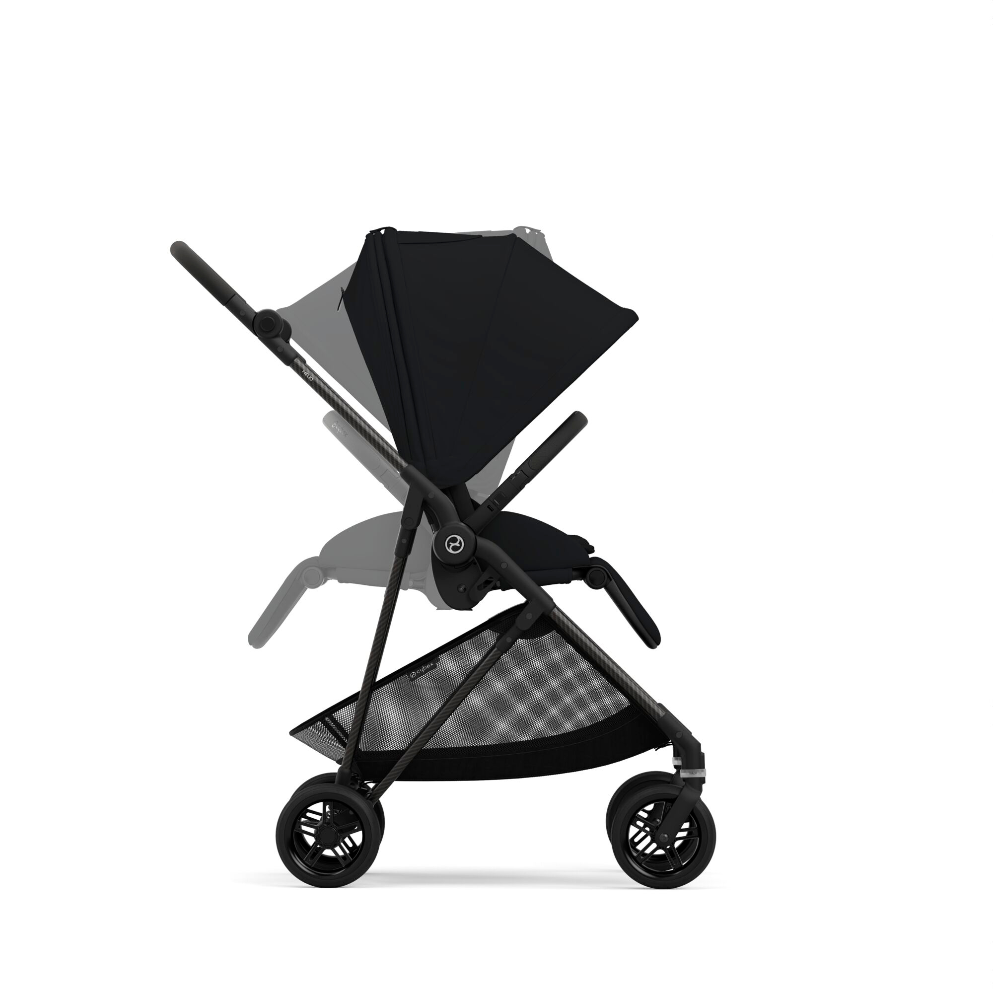 Kombi-Kinderwagen, cybex, Schwarz – Produktansicht