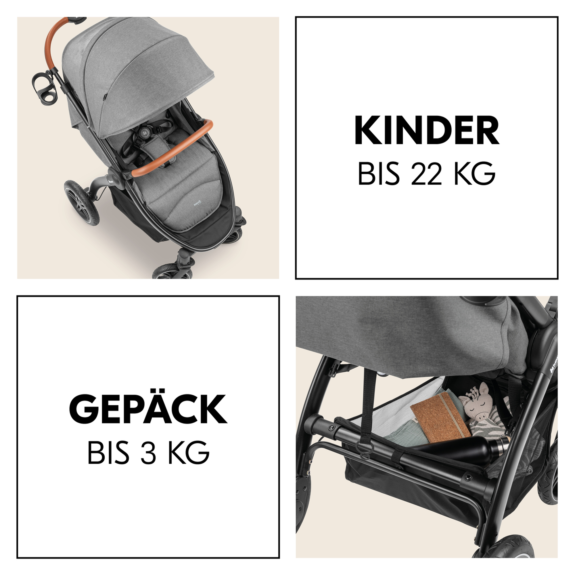 Buggys, hauck, Grau – Produktansicht