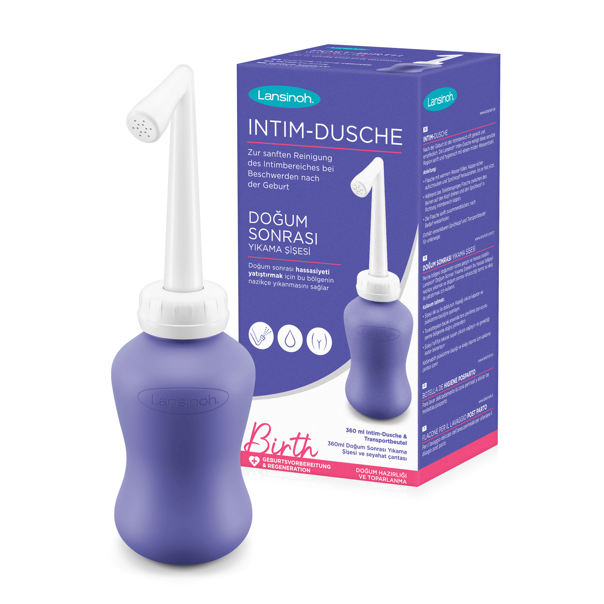 Körperpflege, Lansinoh, Lila – Besonderheit: für eine sanfte & hygienische Reinigung