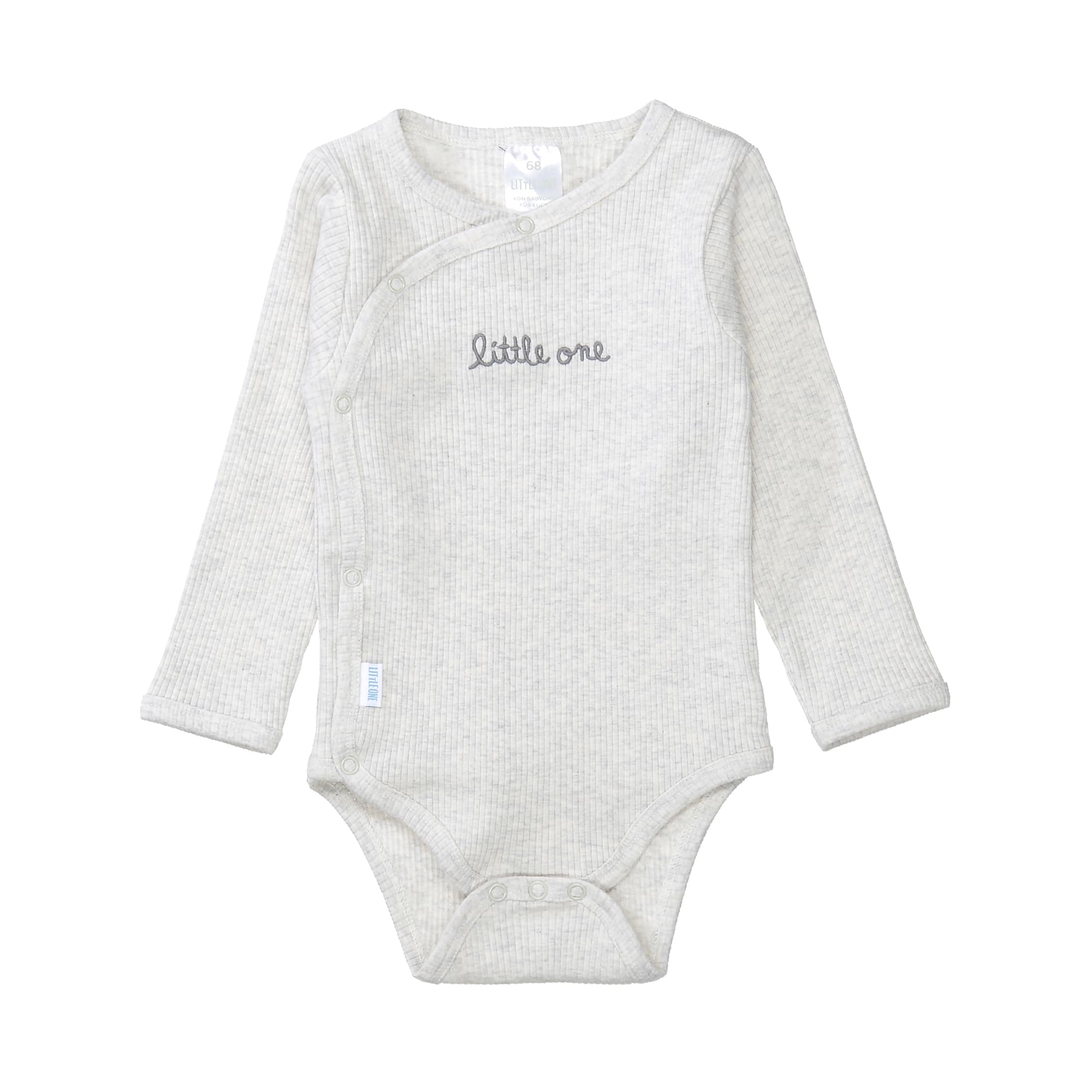 Wickelbodys, LITTLE ONE, Grau – Besonderheit: aus 100% Baumwolle