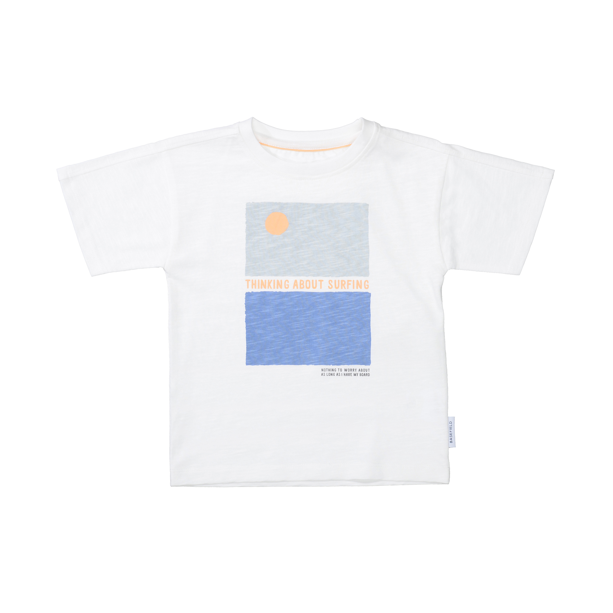 Kurzarmshirts, BASEFIELD, Weiß – Produktansicht