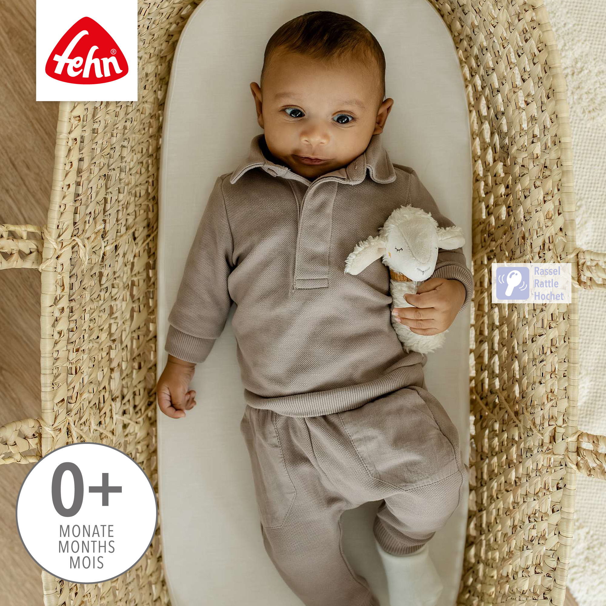Rasseln & Greiflinge, fehn, Weiß – Produktansicht