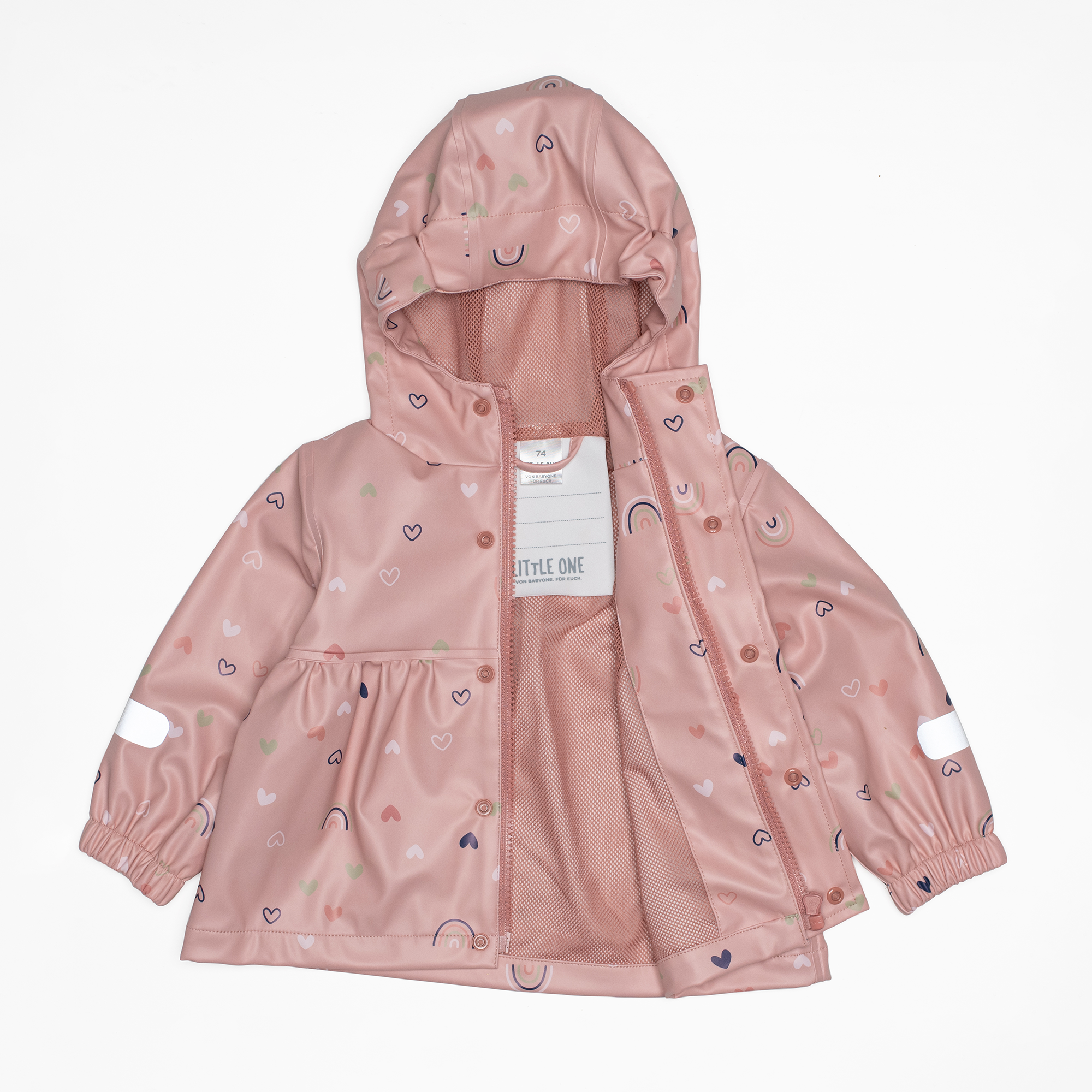 Regenjacken, LITTLE ONE, Pink – Besonderheit: mit reflektierenden Highlights an den Ärmeln