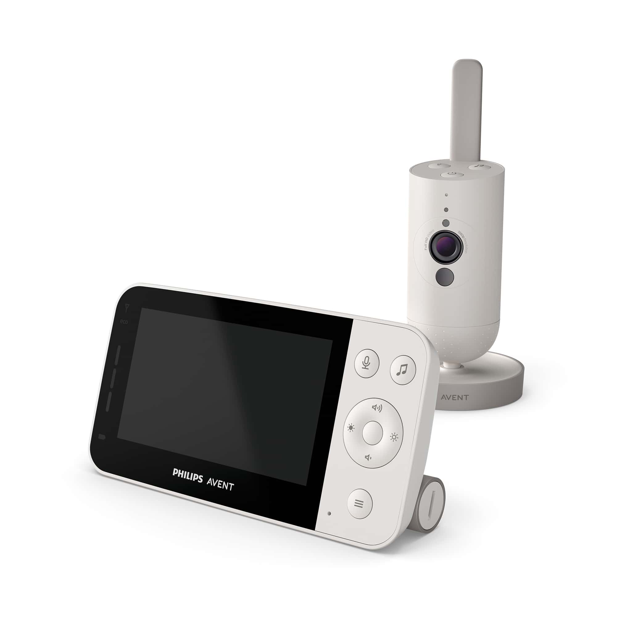 Video Babyphone, PHILIPS AVENT, Weiß – Besonderheit: Full-HD-Kamera mit Nachtsichtfunktion und digitalem Zoom