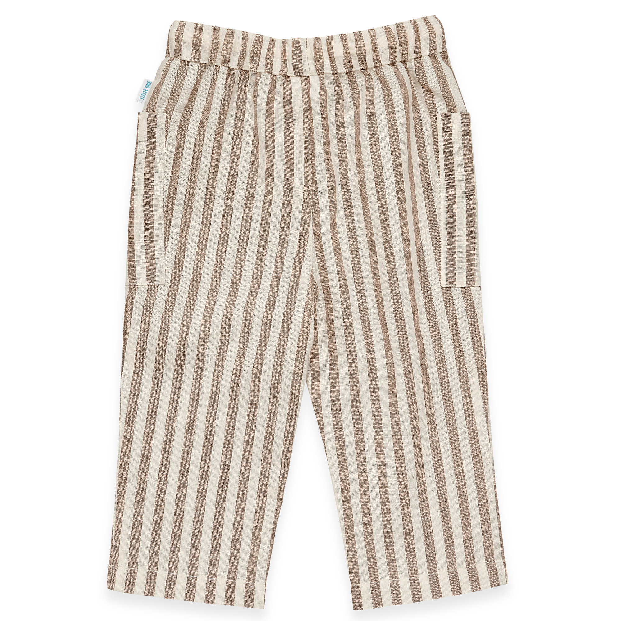 Lange Hosen, LITTLE ONE, Braun – Besonderheit: aus 75% Baumwolle und 25% Leinen