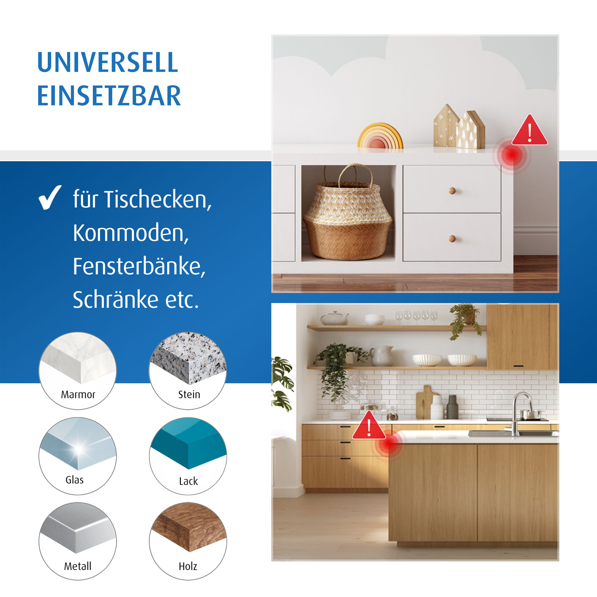 Kantenschutz, reer, Transparent – Produktansicht