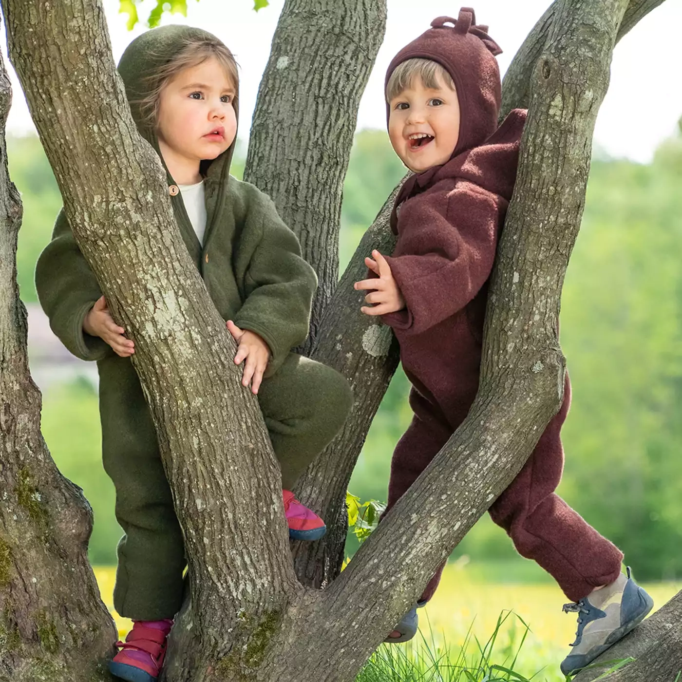 Wollwalk Overalls, ENGEL, Grün – Produktansicht