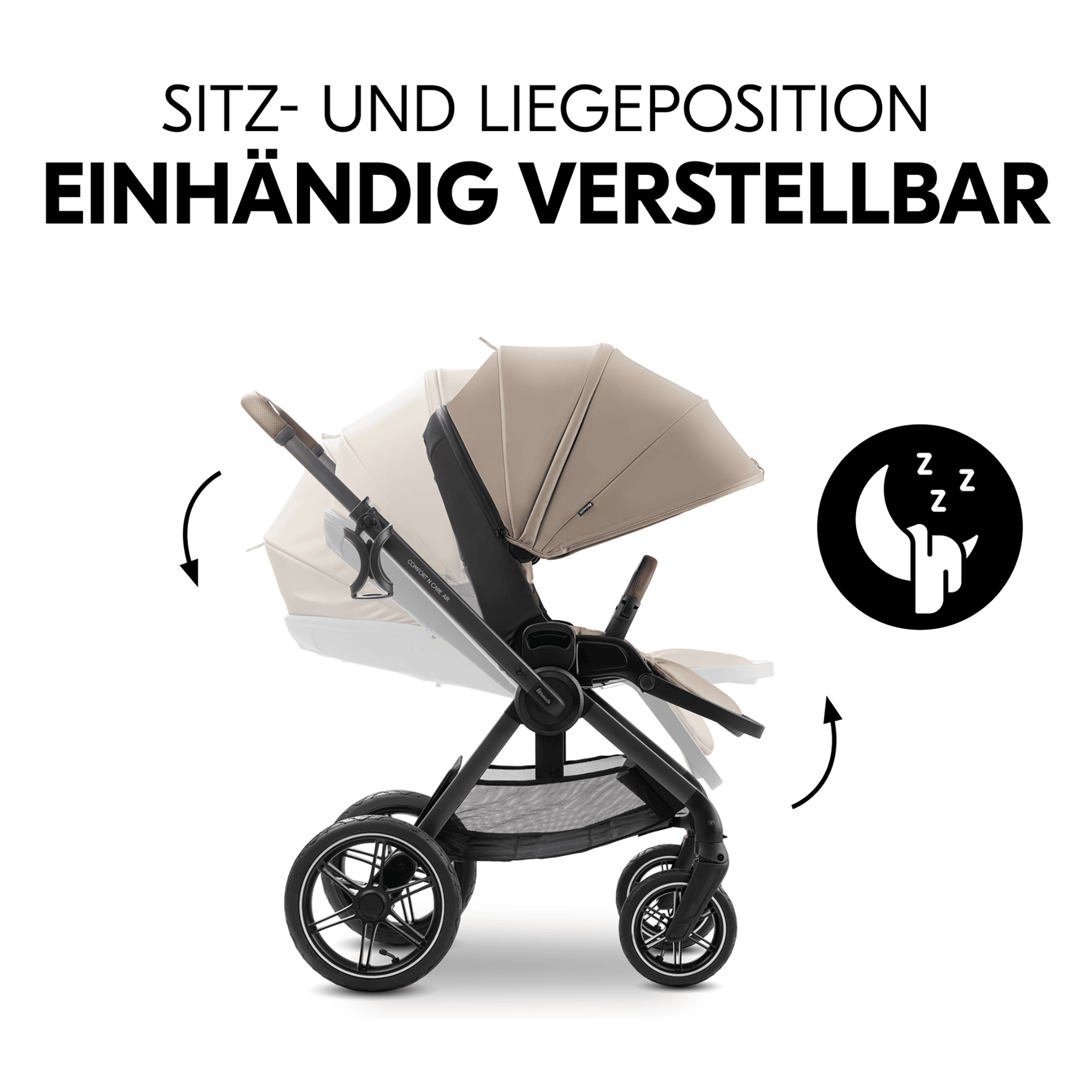 Kombi-Kinderwagen, hauck, Beige – Produktansicht