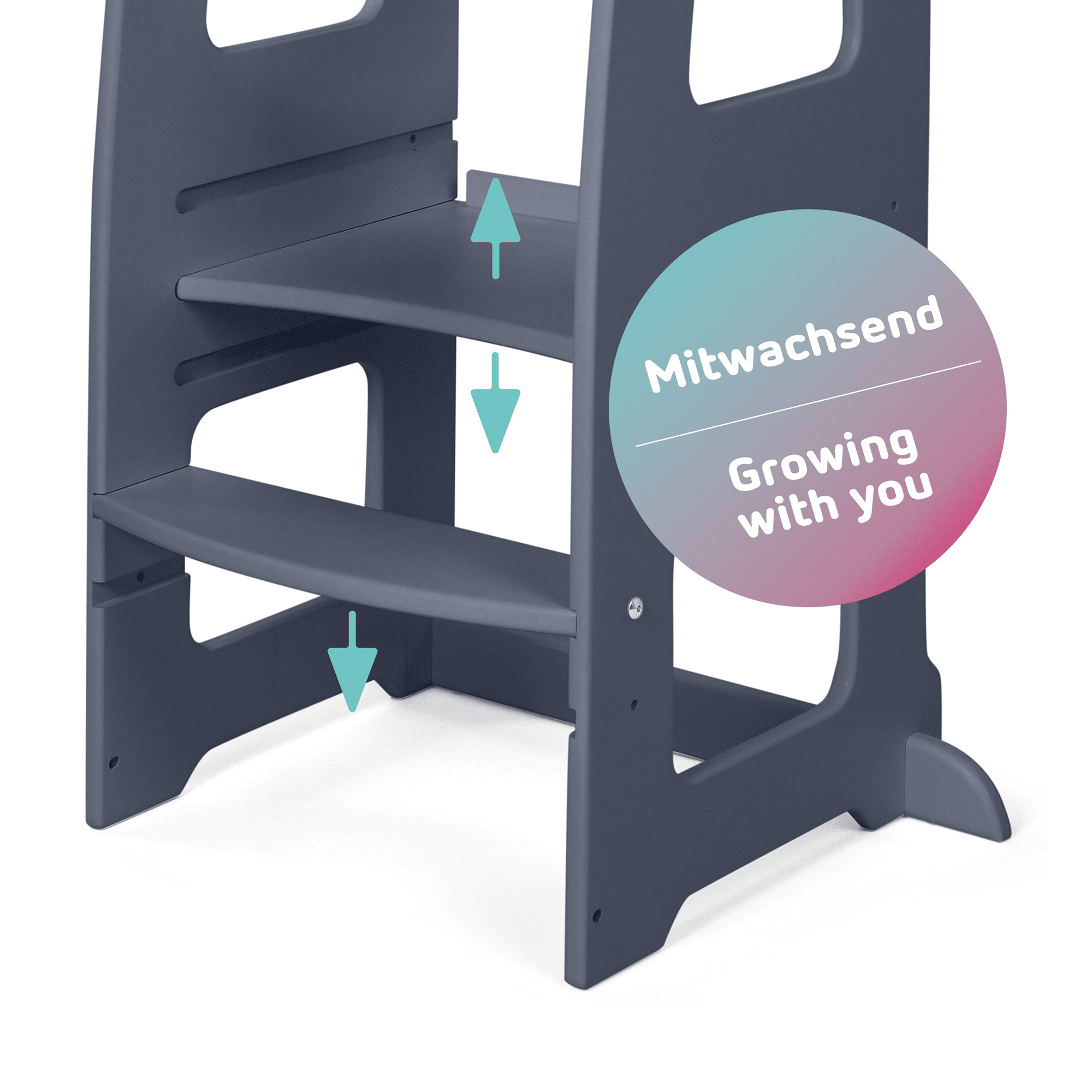 Lerntürme, babybay, Grau – Produktansicht