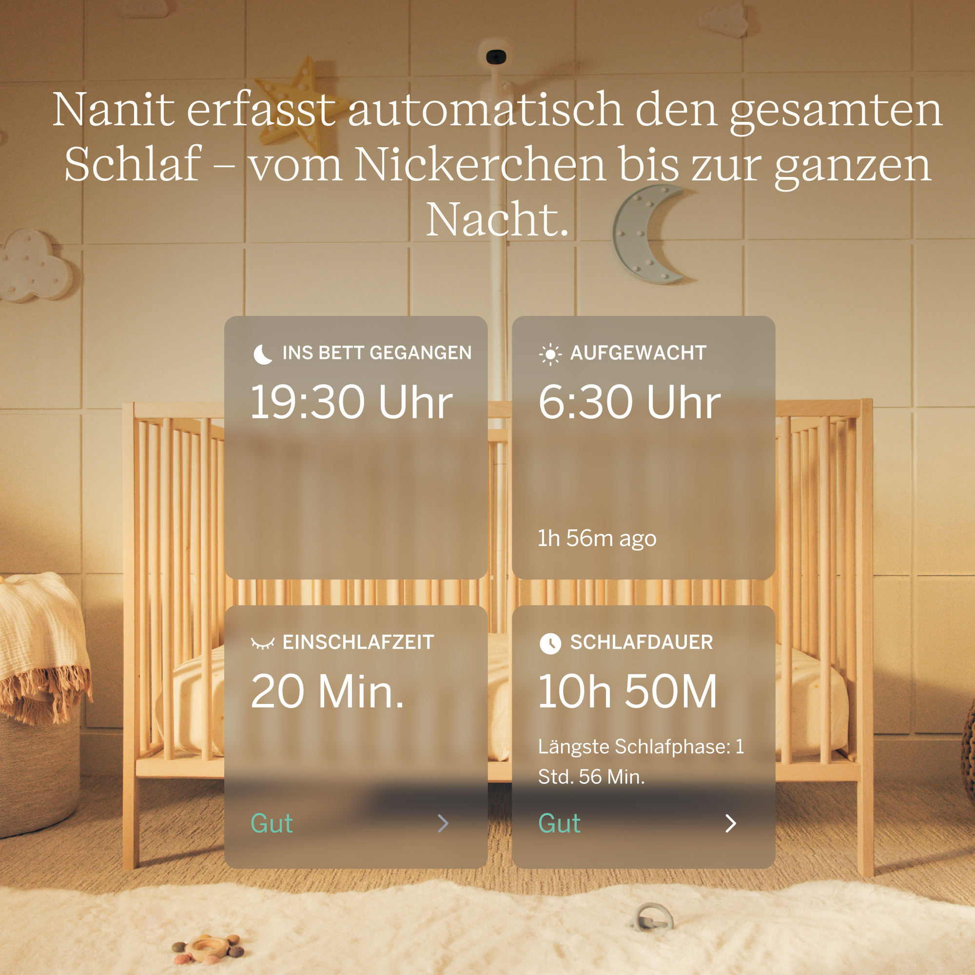 Babyphone, Nanit, Weiß – Produktansicht