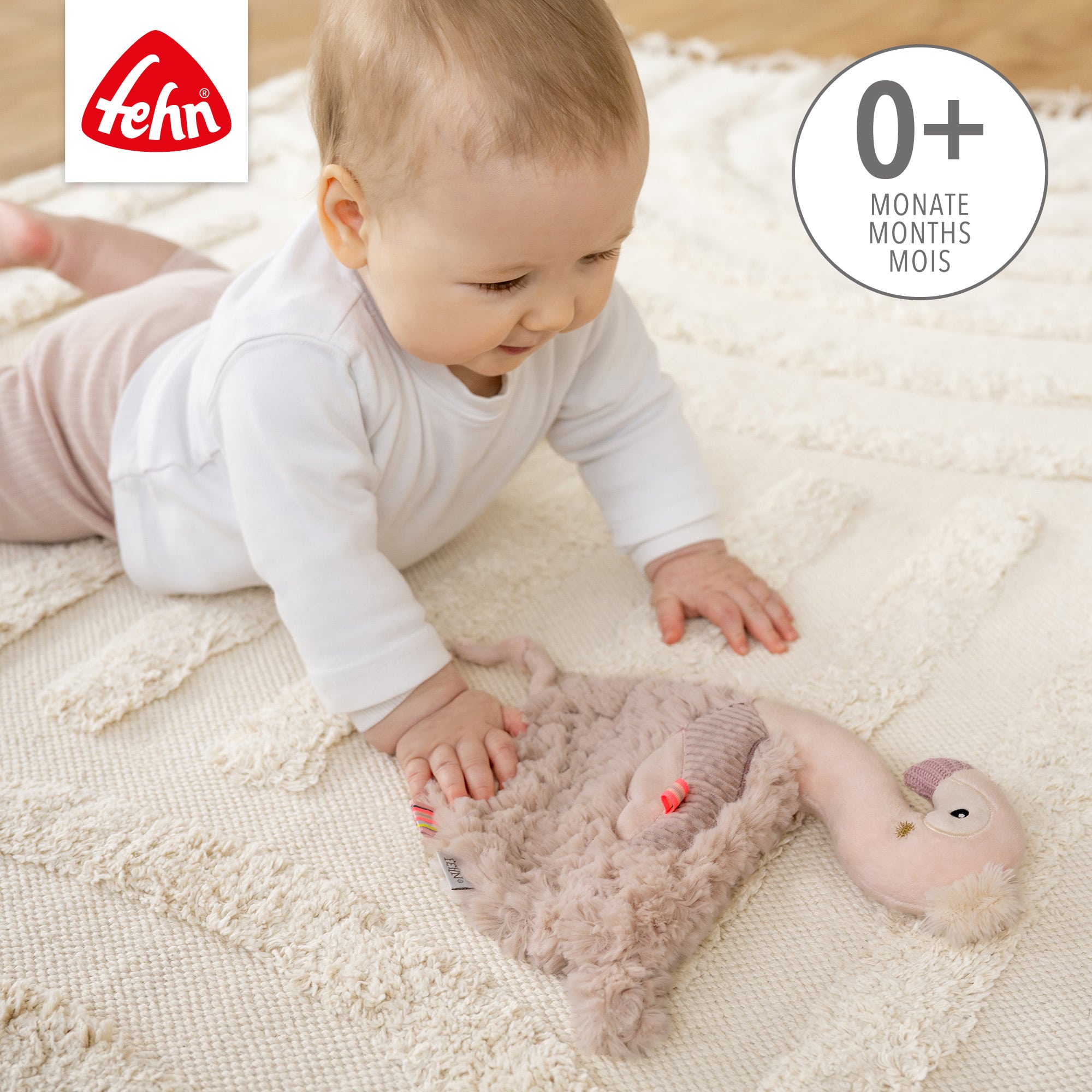 Schmusetücher, fehn, Pink – Produktansicht