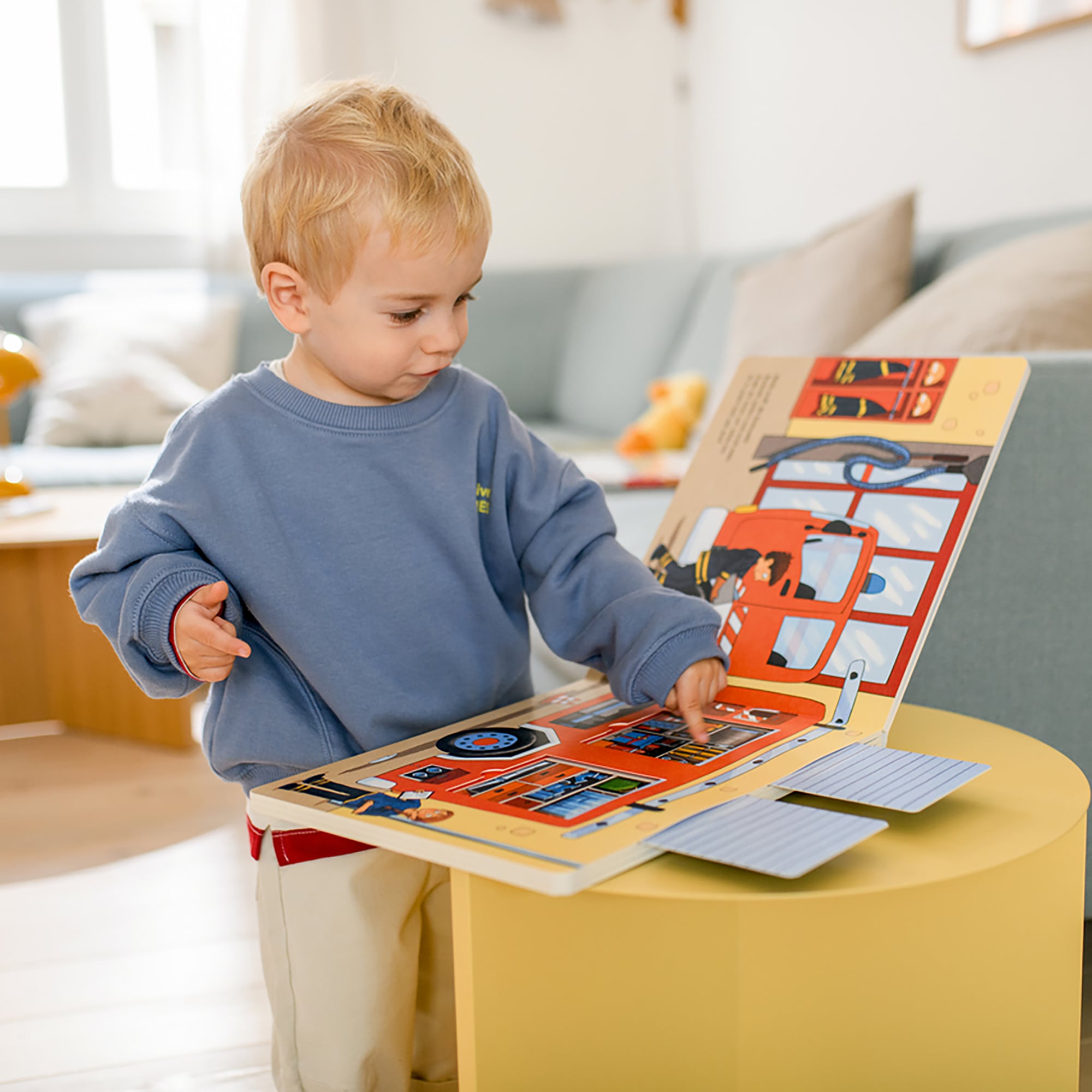 Bilderbücher, COPPENRATH, Mehrfarbig – Besonderheit: mit riesengroßen, stabilen Schiebern, um Fahrzeuge in Bewegung zu setzen