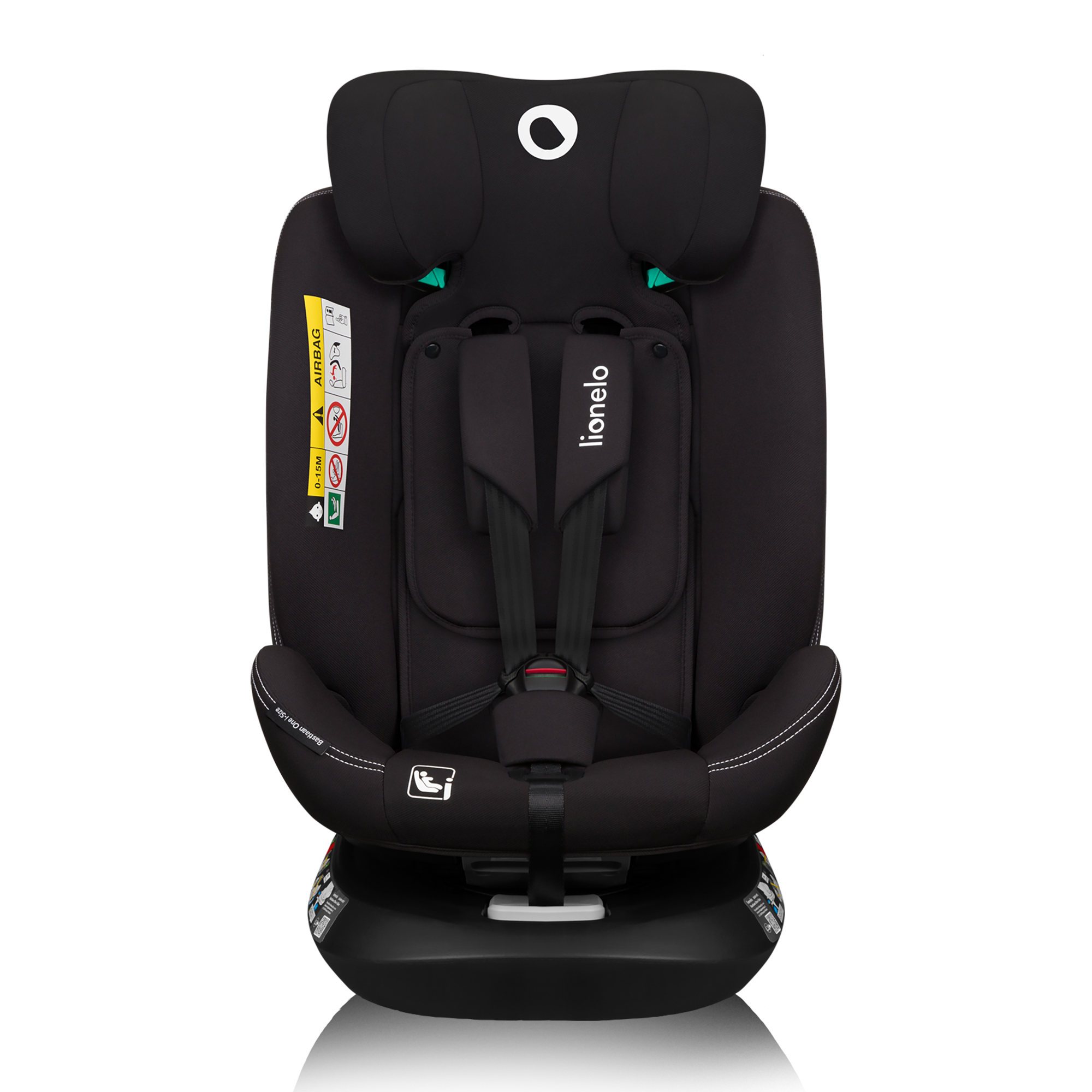 Kindersitze 9-36 kg, Gruppe 1/2/3, lionelo, Schwarz – Produktansicht