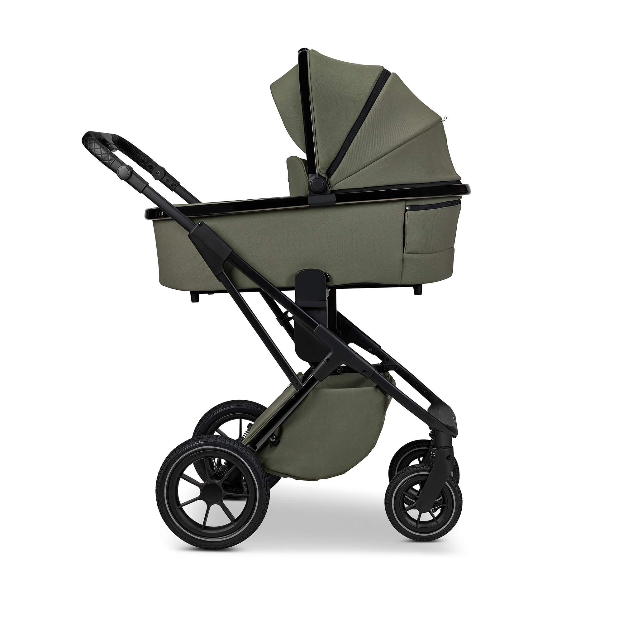 Kombi-Kinderwagen, MOON, Grün – Produktansicht