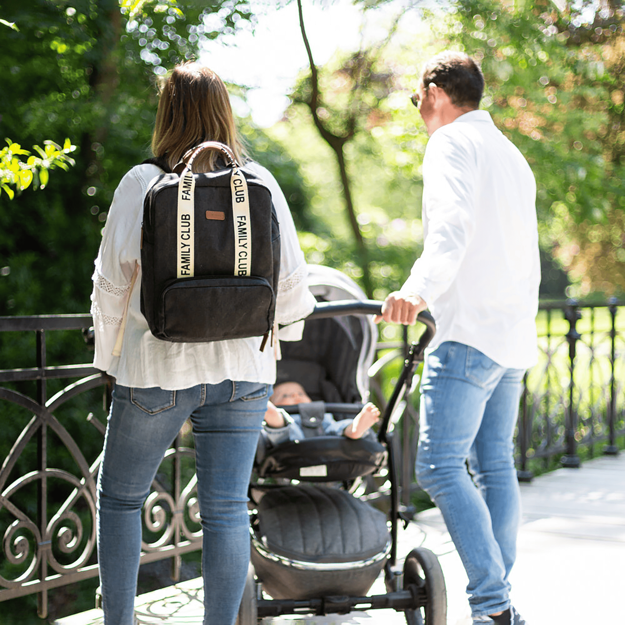 Wickelrucksäcke, CHILDHOME, Schwarz – Produktansicht