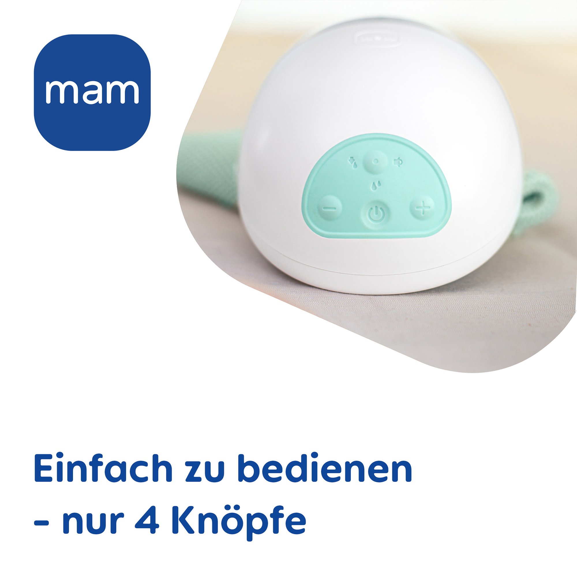 Hands Free Milchpumpen, MAM, Weiß – Produktansicht