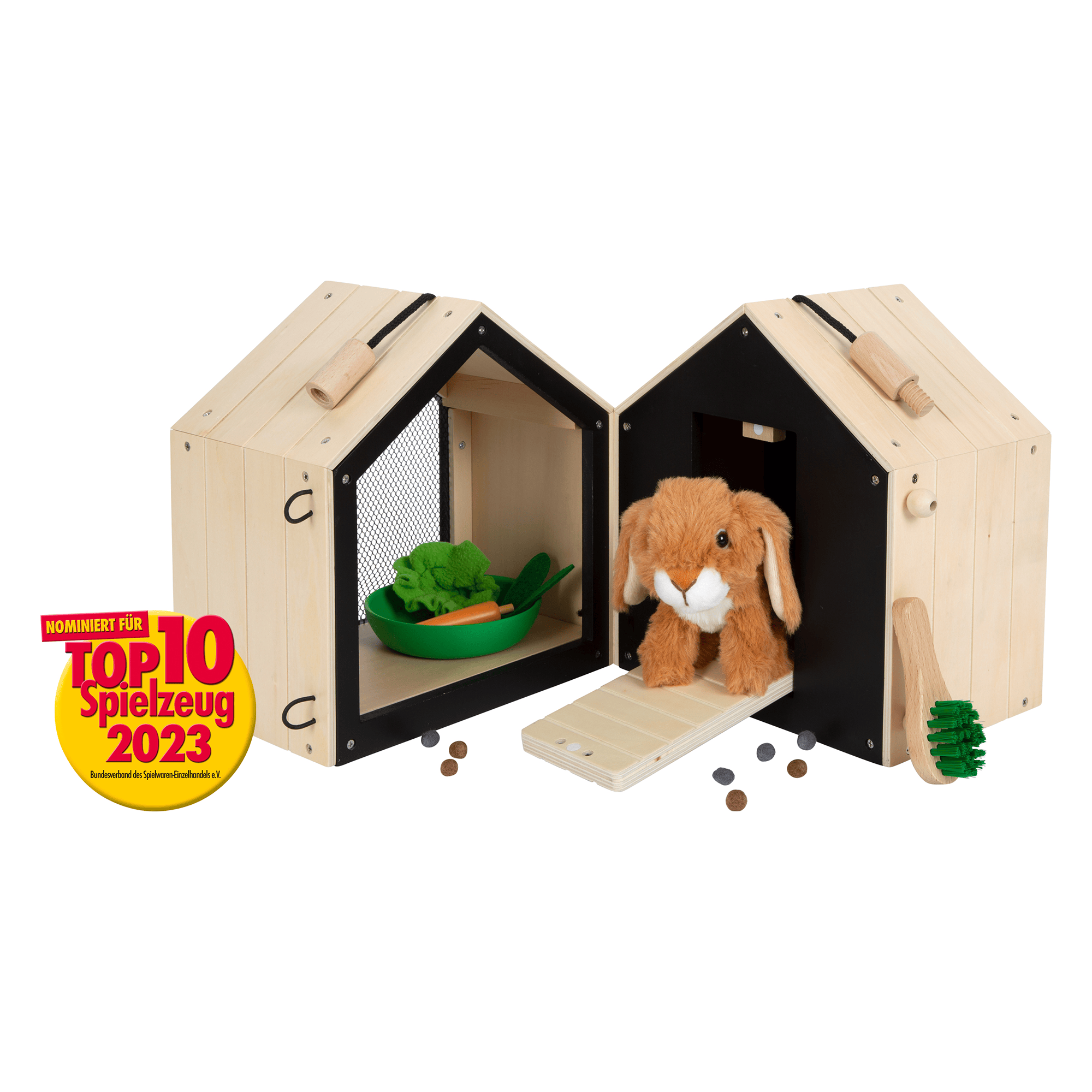 Holzfiguren, small foot, Mehrfarbig – Produktansicht