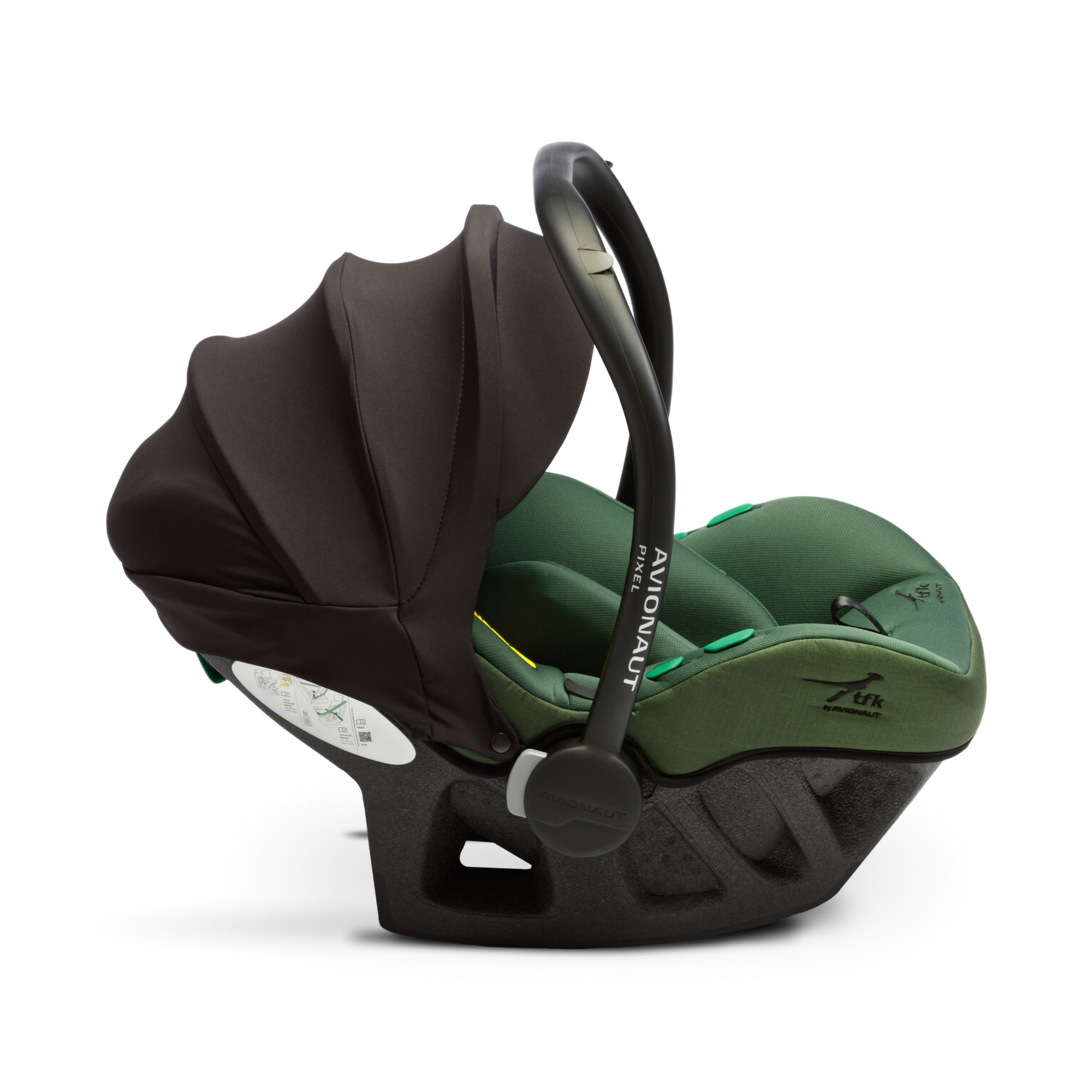 Babyschalen 0-13 kg, Gruppe 0+, tfk, Grün – Produktansicht