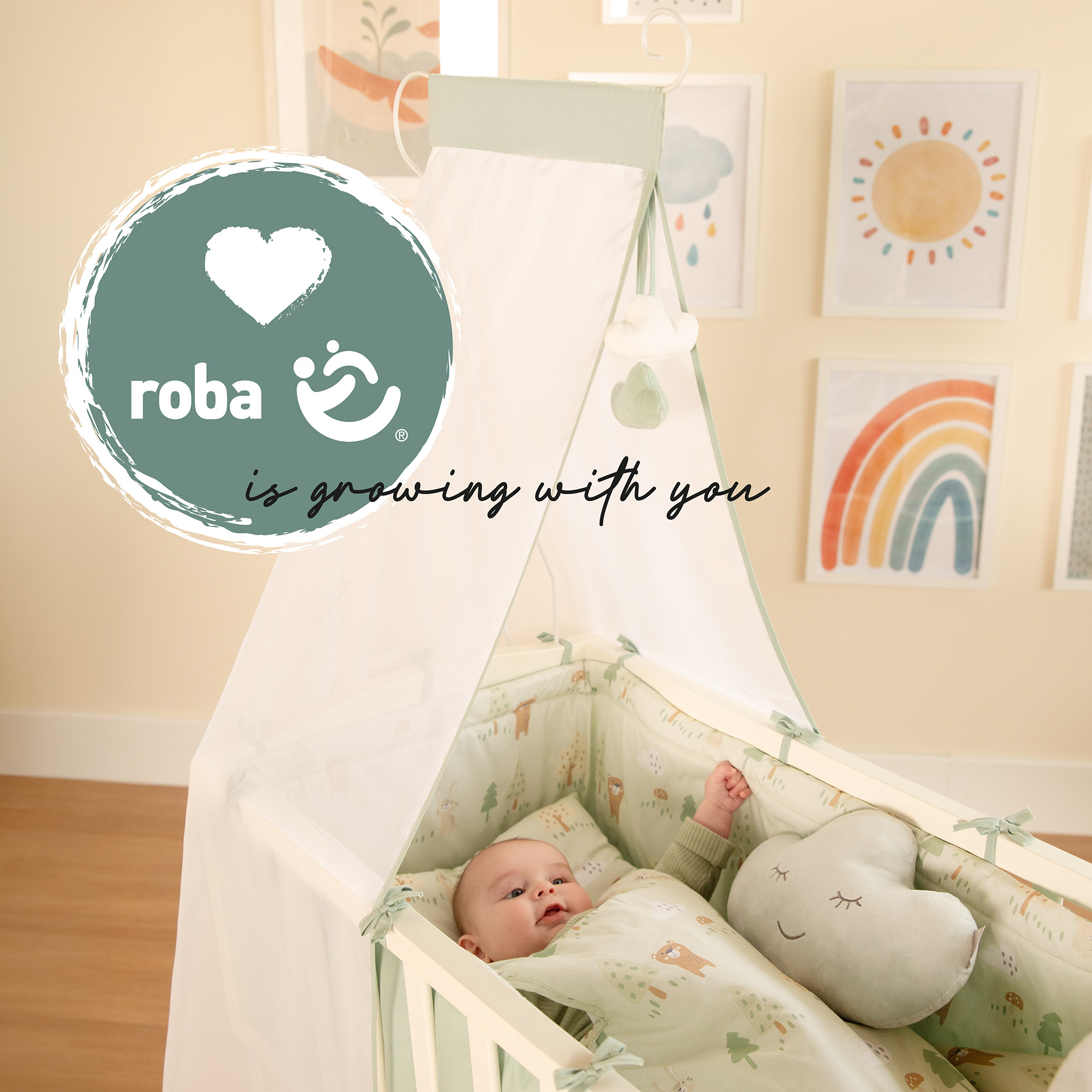 Stubenwagen & Wiegen, roba, Weiß – Produktansicht