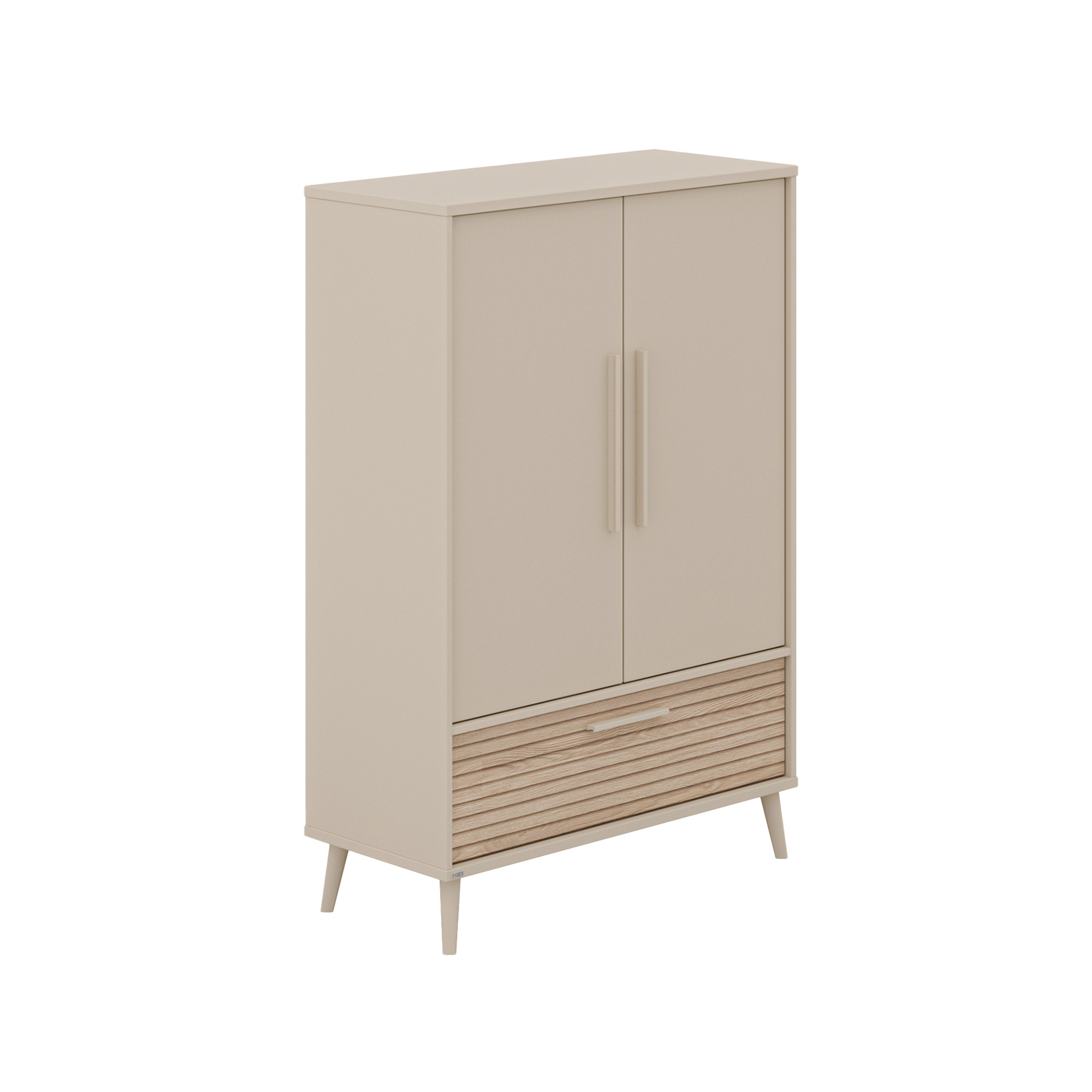 2-türige Kleiderschränke, PAIDI, Beige – Produktansicht
