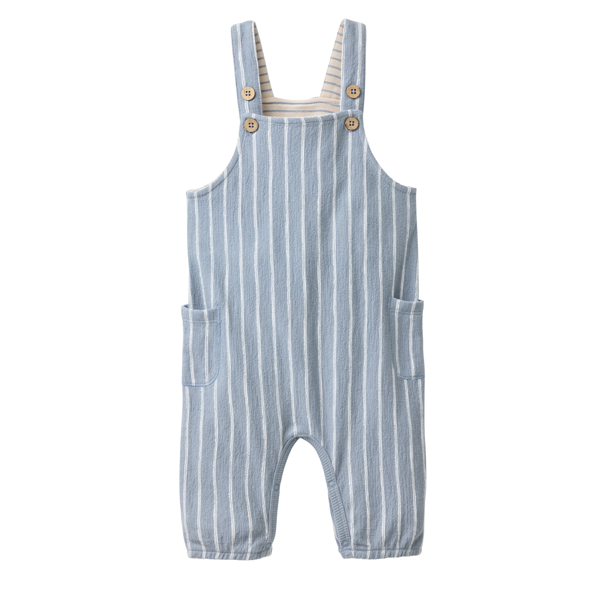 Latzhosen, People Wear Organic, Blau – Produktansicht