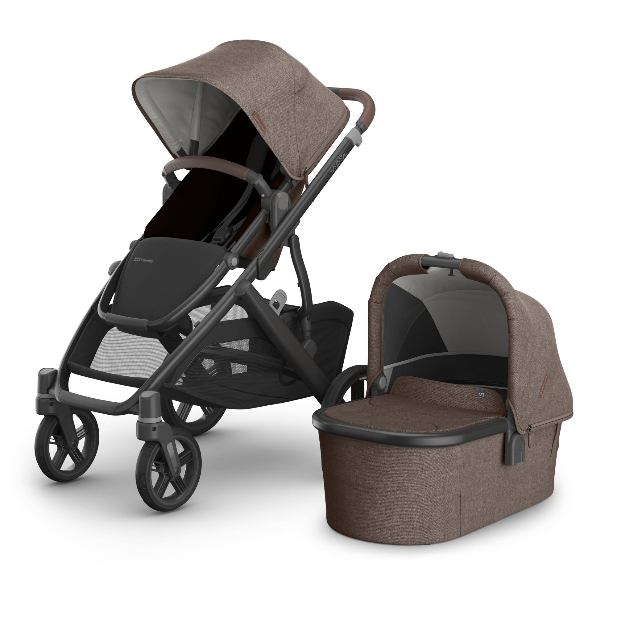Kombi-Kinderwagen, UPPAbaby, Braun – Produktansicht