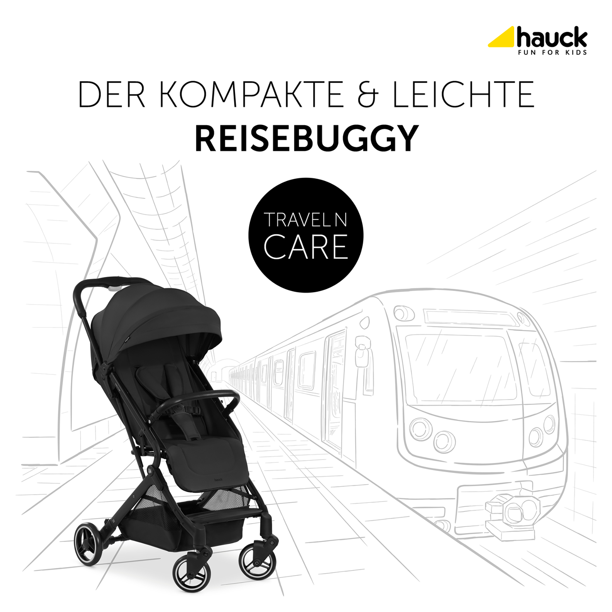 Reisebuggys, hauck, Schwarz – Produktansicht