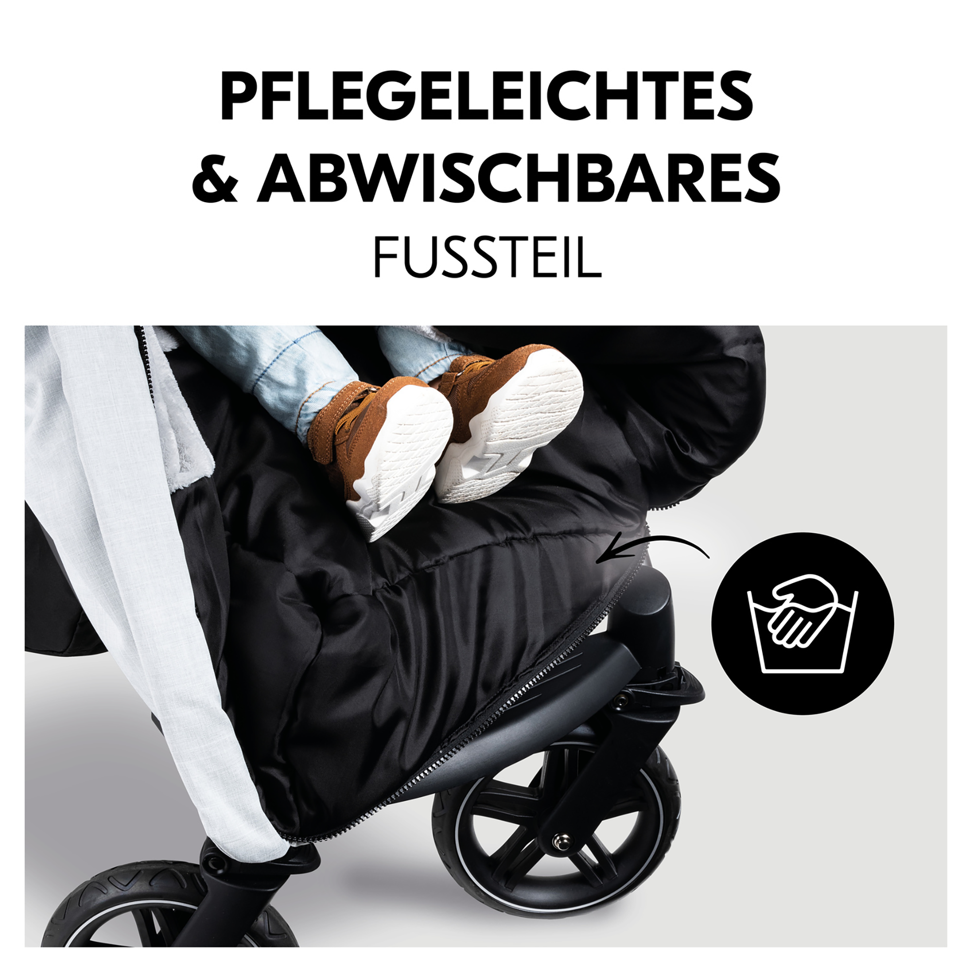 Fußsäcke & Decken, hauck, Grau – Produktansicht