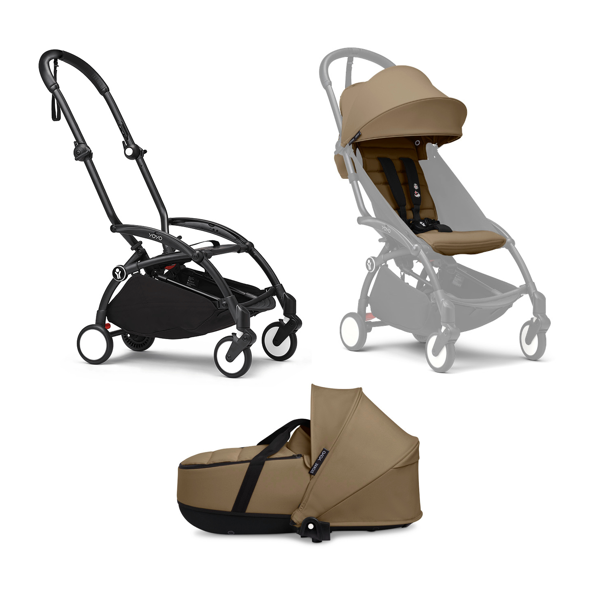 Kombi-Kinderwagen, STOKKE, Braun – Produktansicht