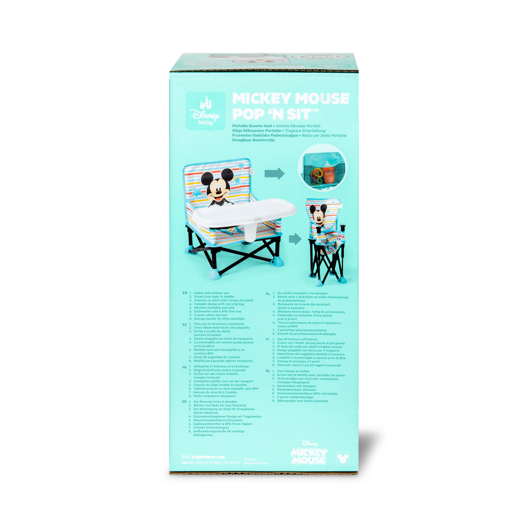 Reisehochstühle, BrightStarts, Blau – Produktansicht