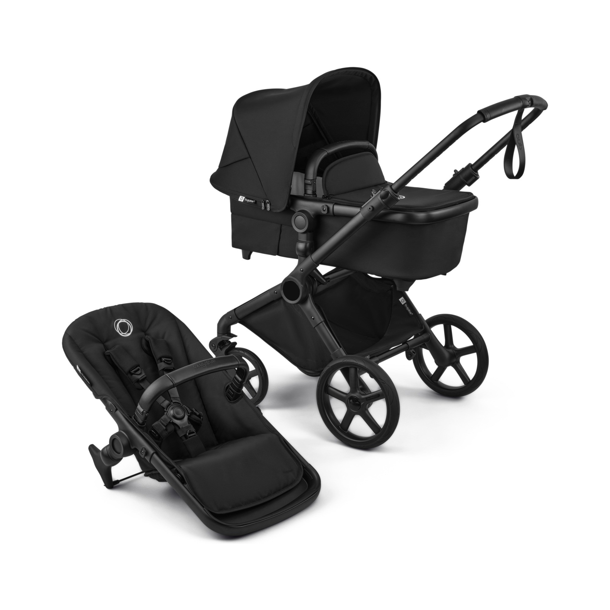 Kombi-Kinderwagen, bugaboo, Schwarz – Produktansicht