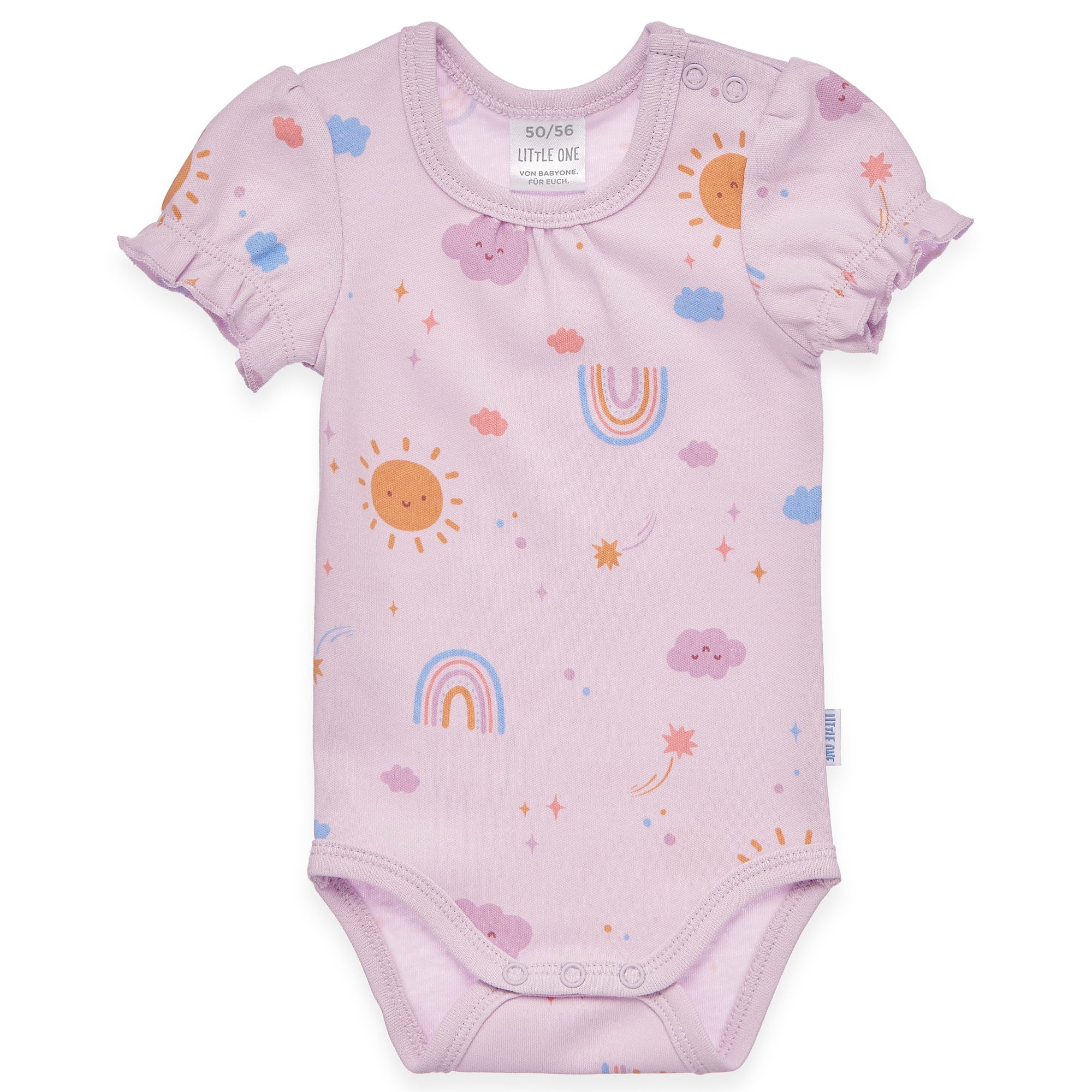 Kurzarmbodys, LITTLE ONE, Lila – Besonderheit: aus 100% Baumwolle