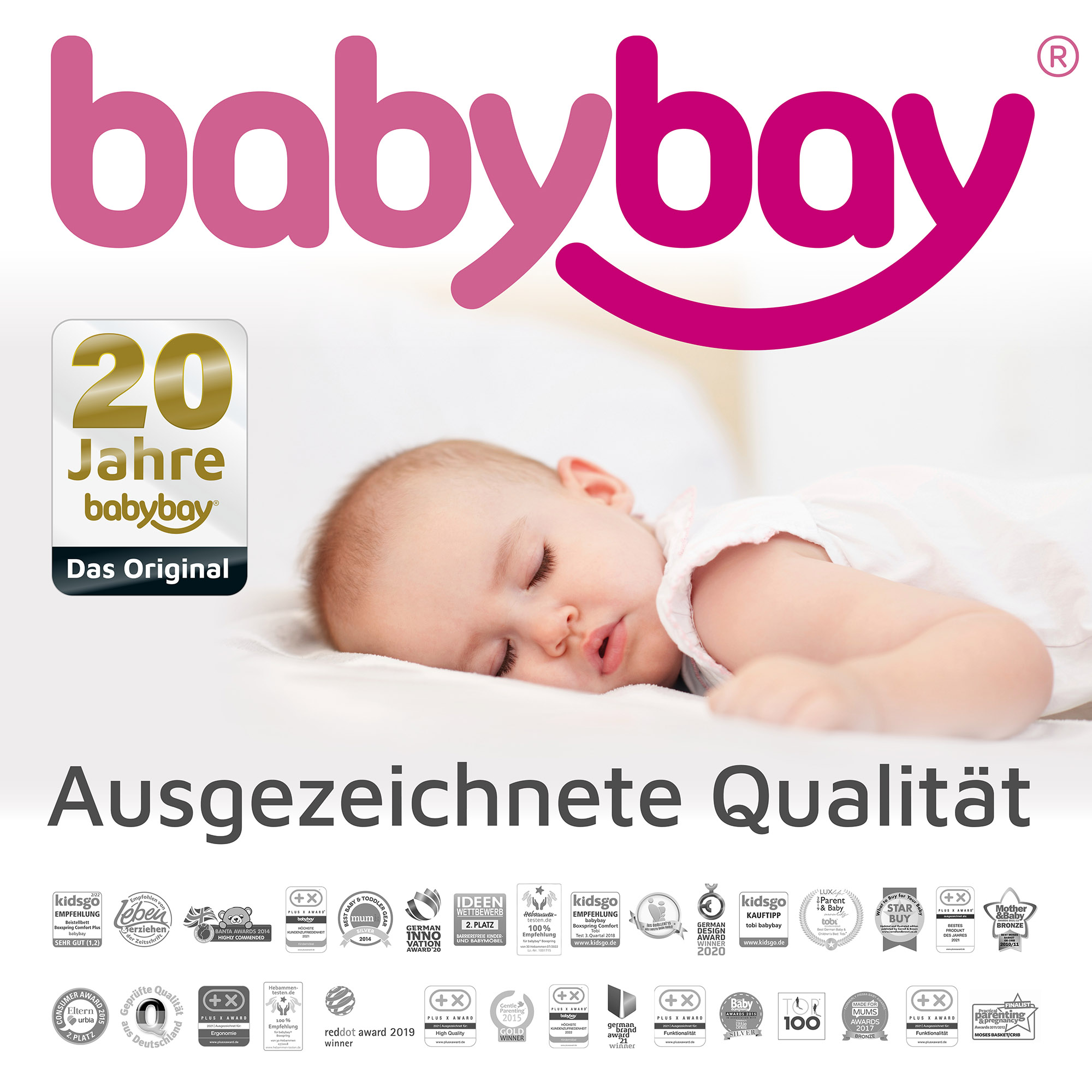 Lerntürme, babybay, Grau – Produktansicht