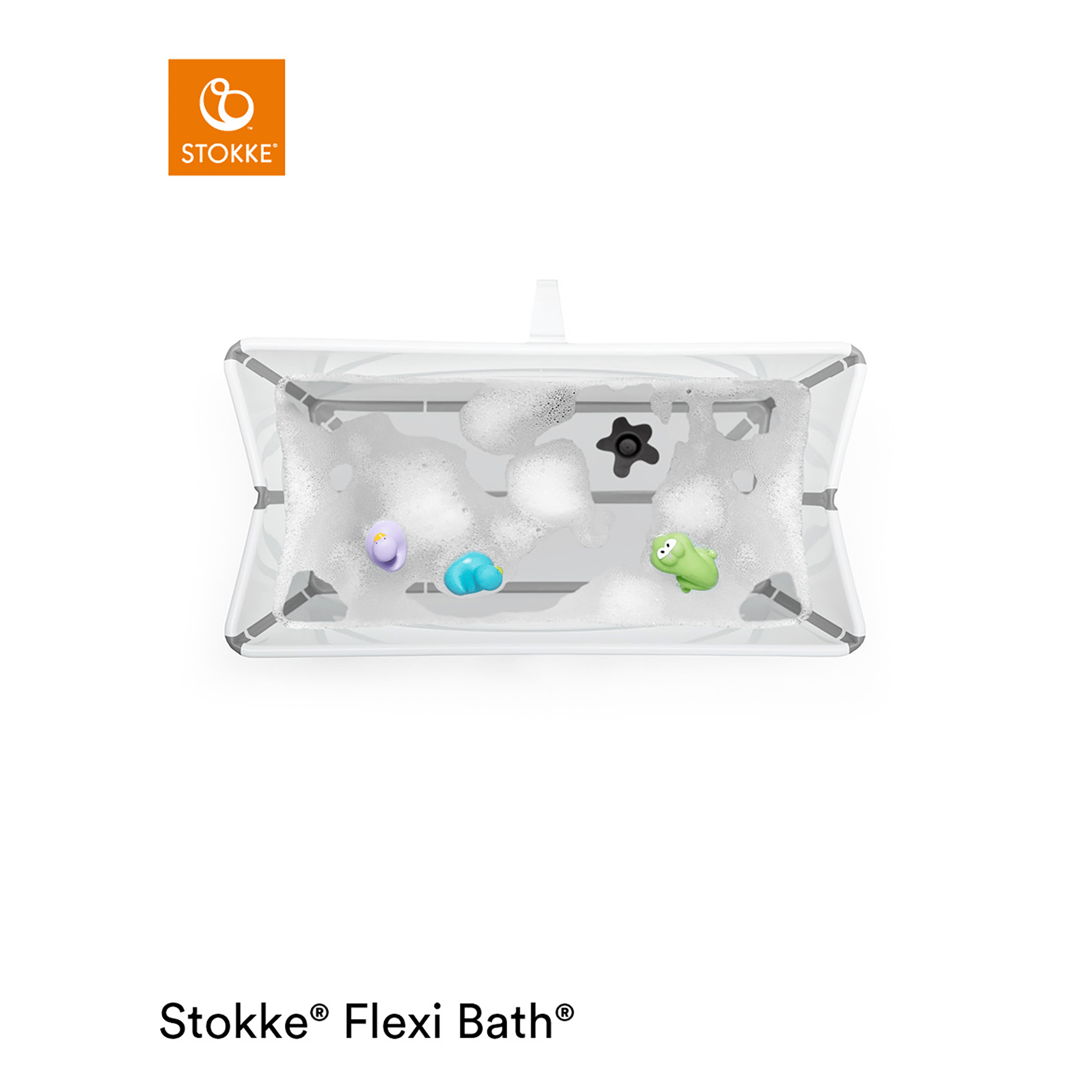 Set Flexi Bath® White Grey mit Newborn Support STOKKE Grau 9000000000581 2